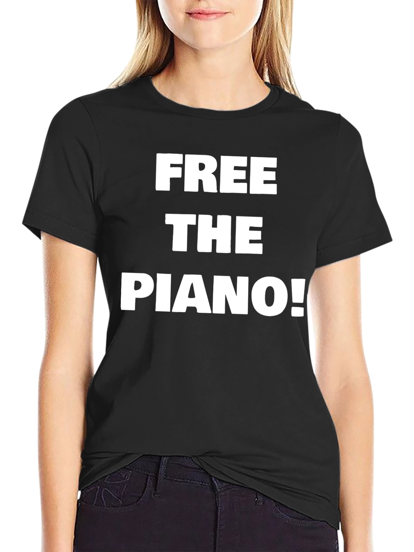 Free the Piano! Novelty Graphic Tee
