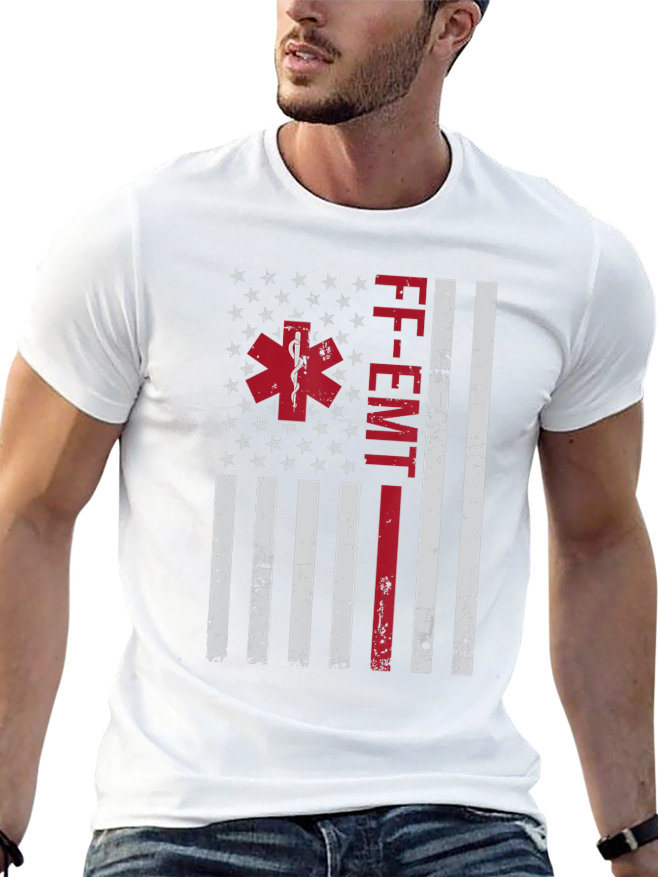 FF-EMT American Flag T-Shirt - First Responder Tee