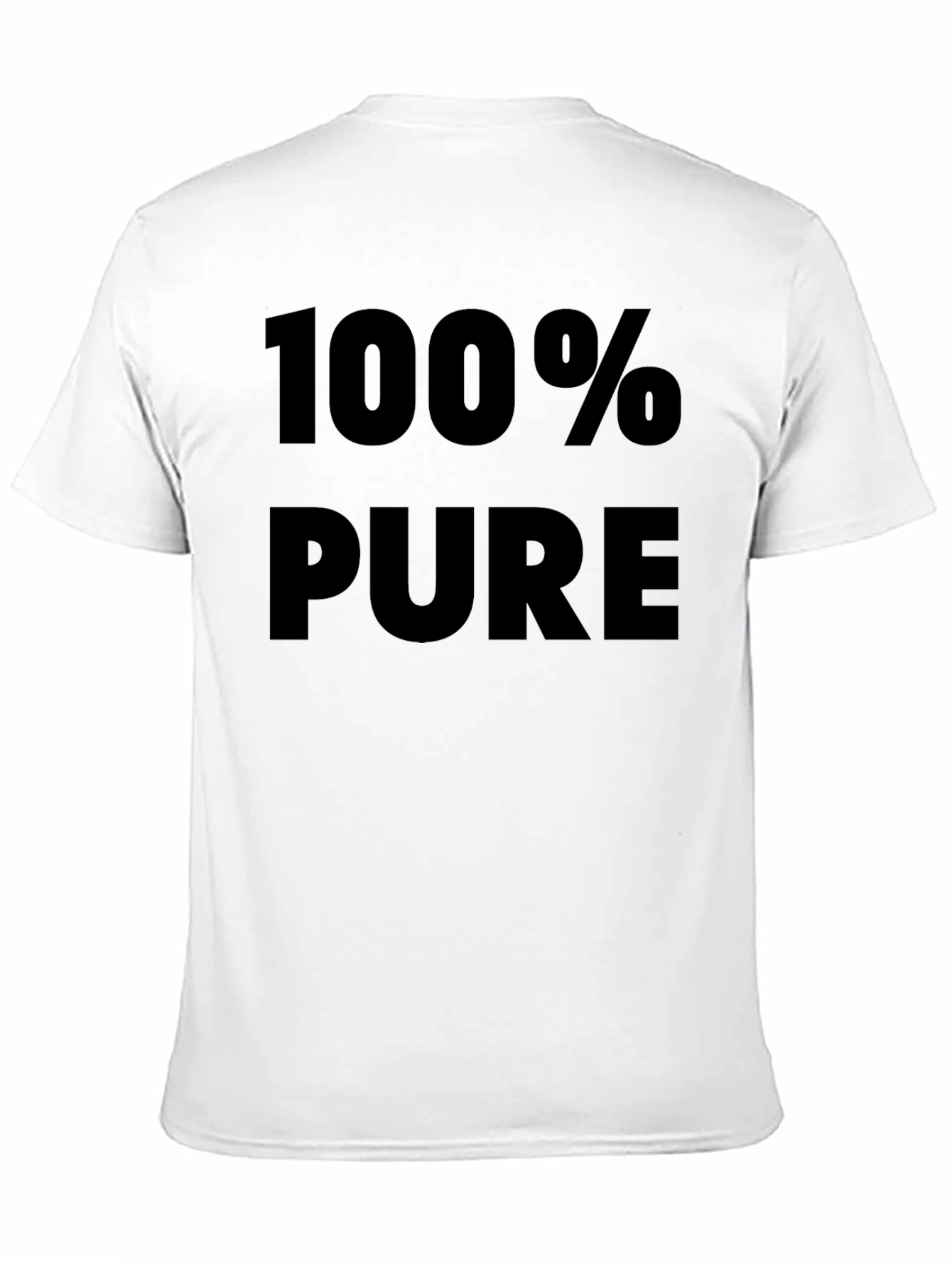 100% Pure Graphic T-Shirt - Bold Black Tee