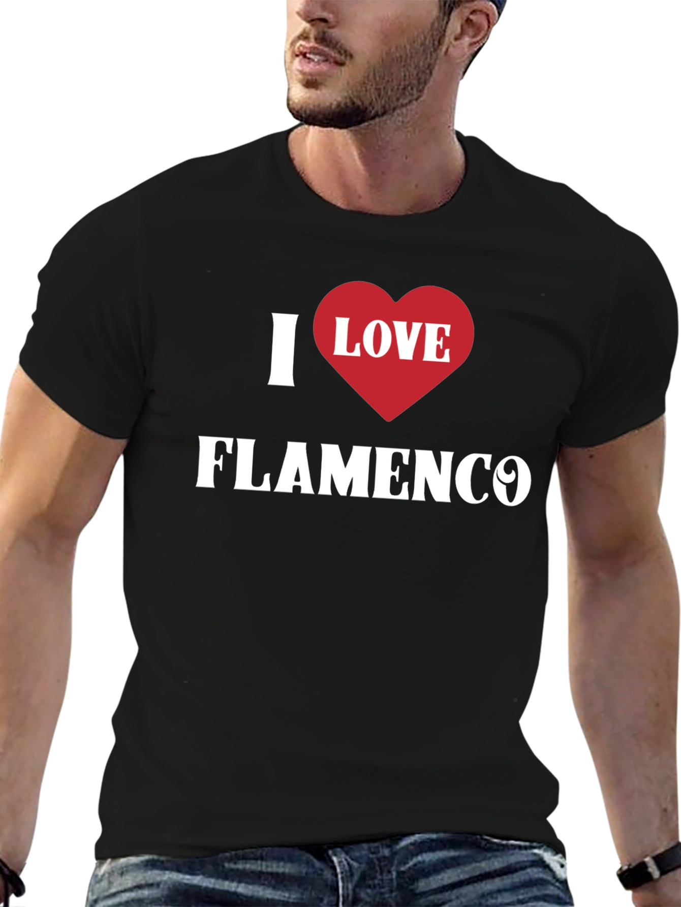 I Love Flamenco Black T-Shirt