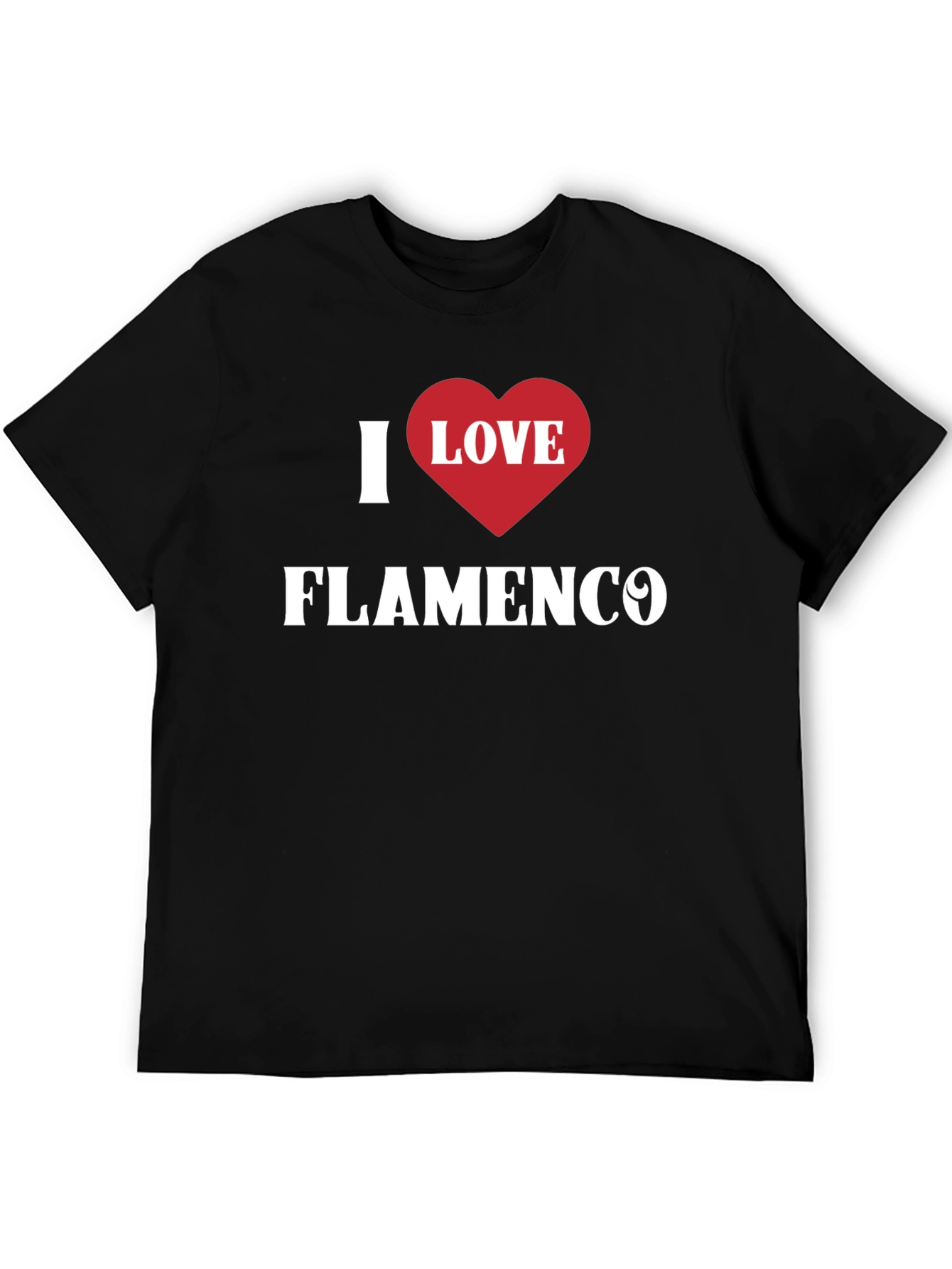 I Love Flamenco Black T-Shirt