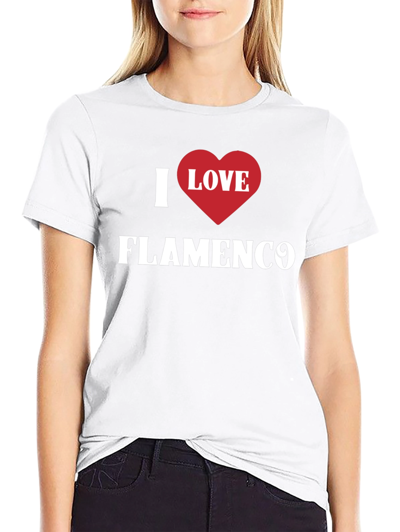 I Love Flamenco Black T-Shirt