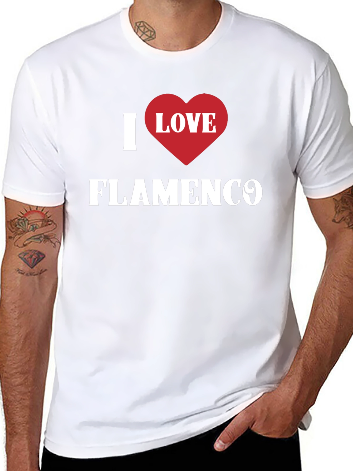 I Love Flamenco Black T-Shirt