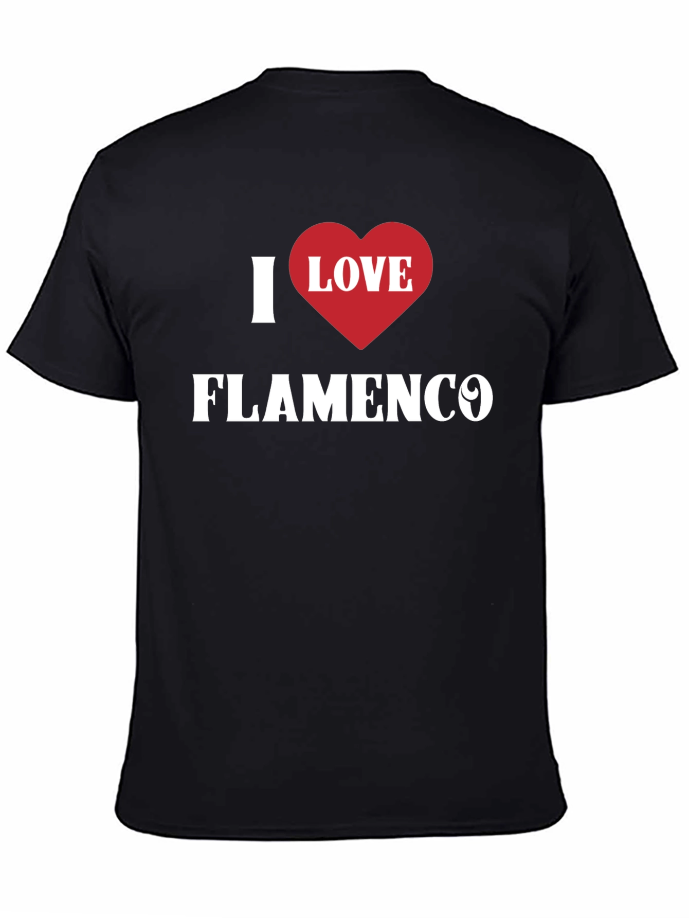 I Love Flamenco Black T-Shirt