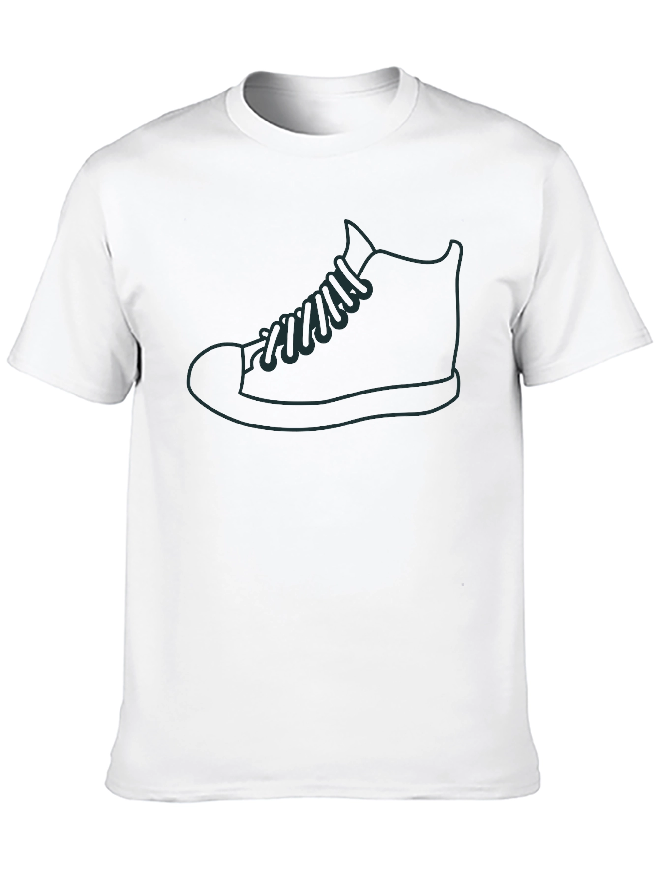 Mens Black Shoe Graphic Tee