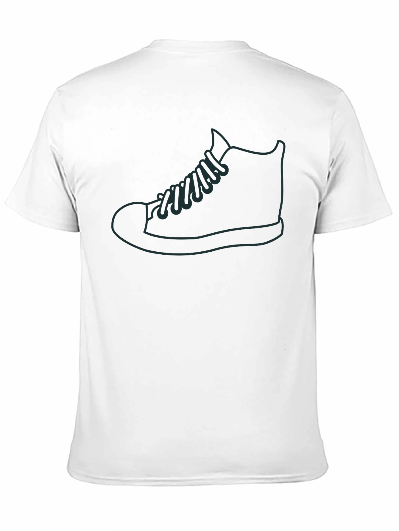 Mens Black Shoe Graphic Tee