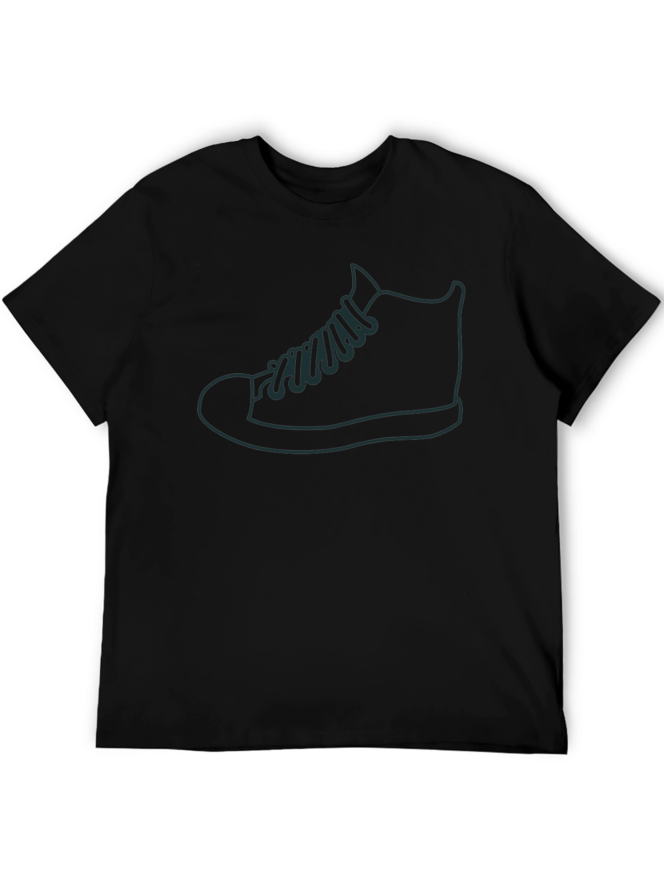Mens Black Shoe Graphic Tee