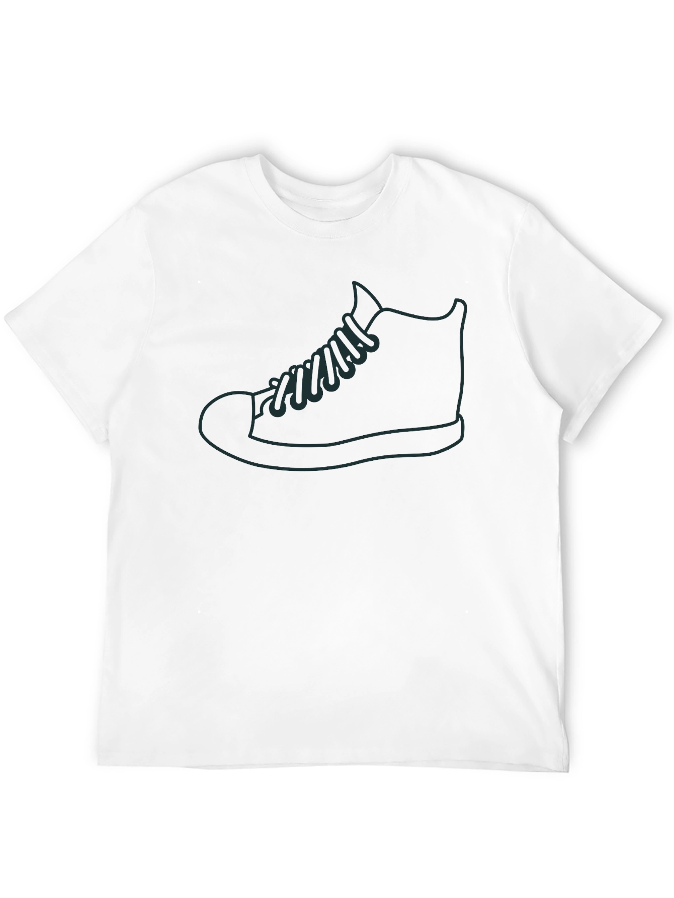 Mens Black Shoe Graphic Tee