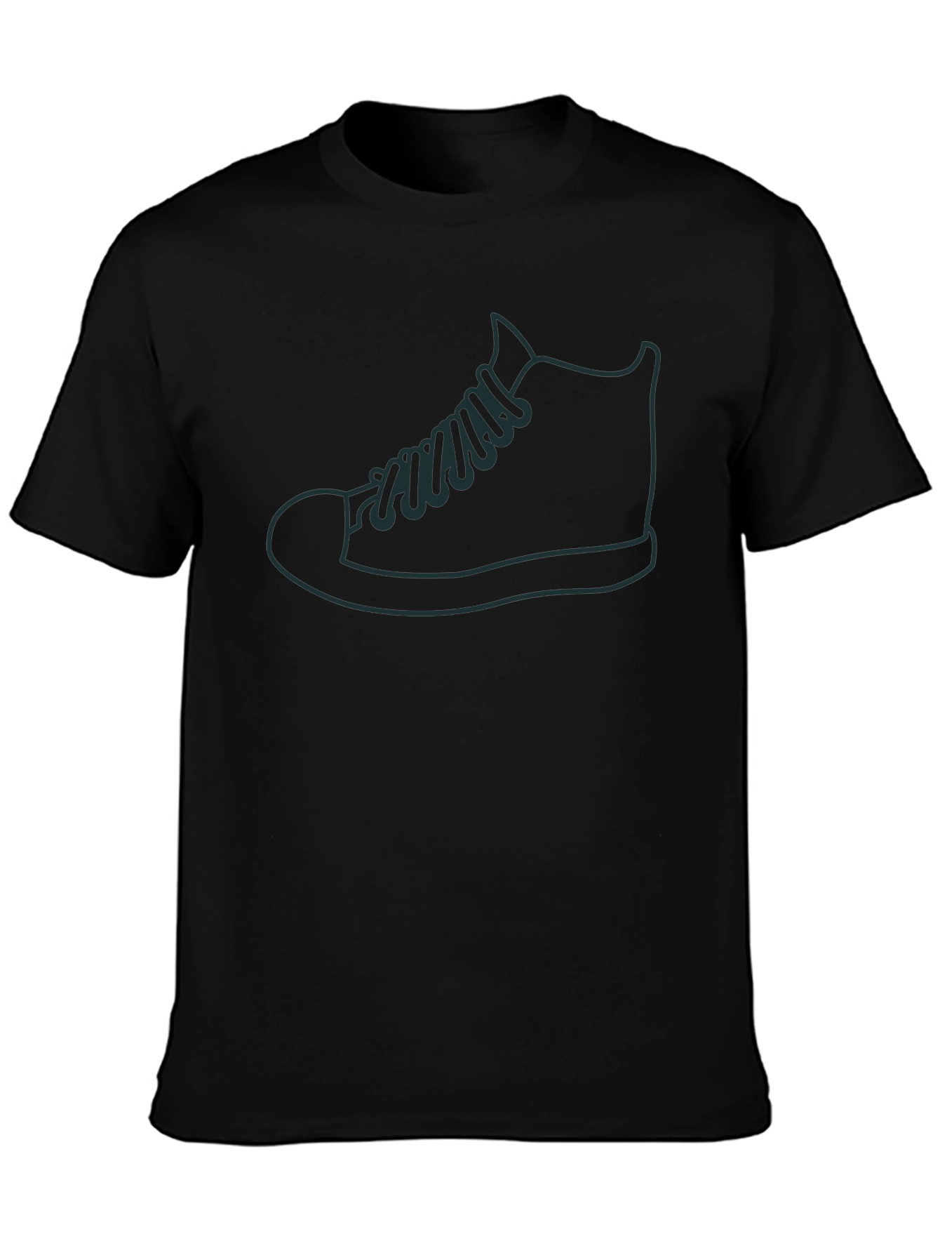 Mens Black Shoe Graphic Tee