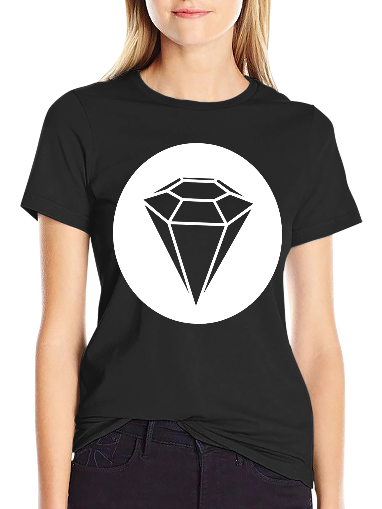 Diamond Graphic Black T-Shirt