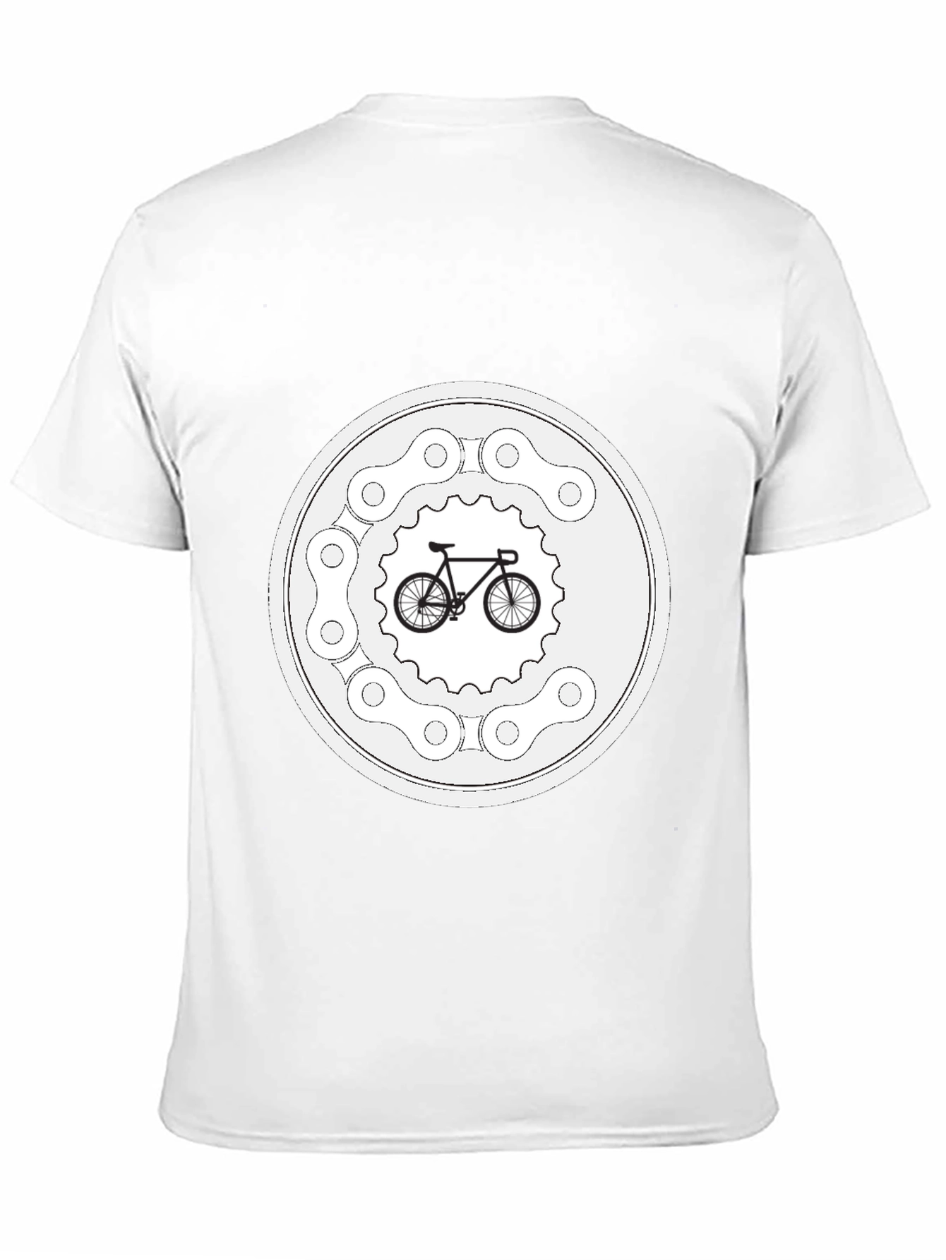 Bike Chain Circle Graphic T-Shirt - Ride in Style!