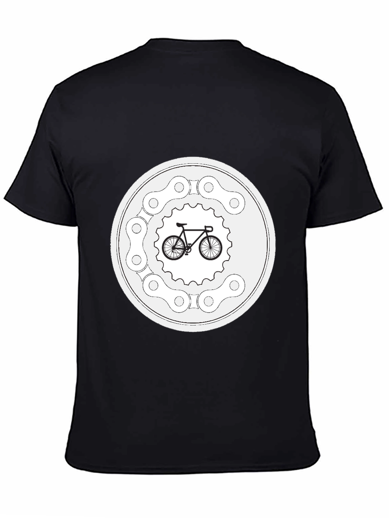 Bike Chain Circle Graphic T-Shirt - Ride in Style!