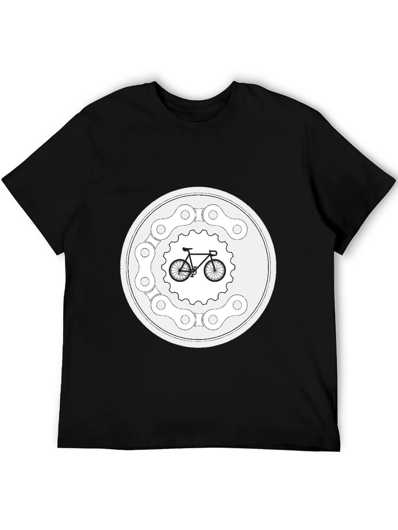 Bike Chain Circle Graphic T-Shirt - Ride in Style!