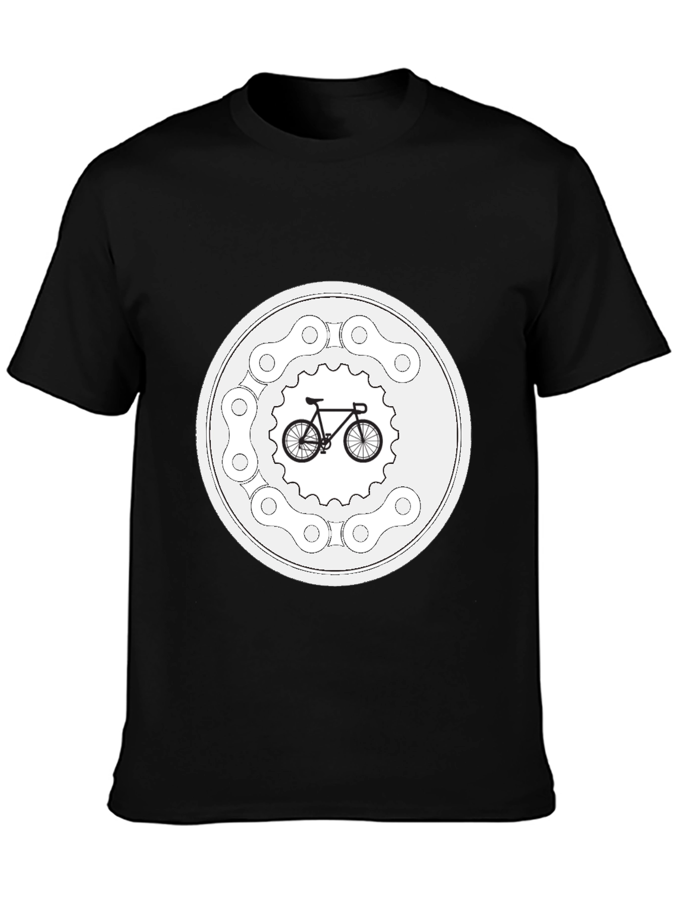 Bike Chain Circle Graphic T-Shirt - Ride in Style!