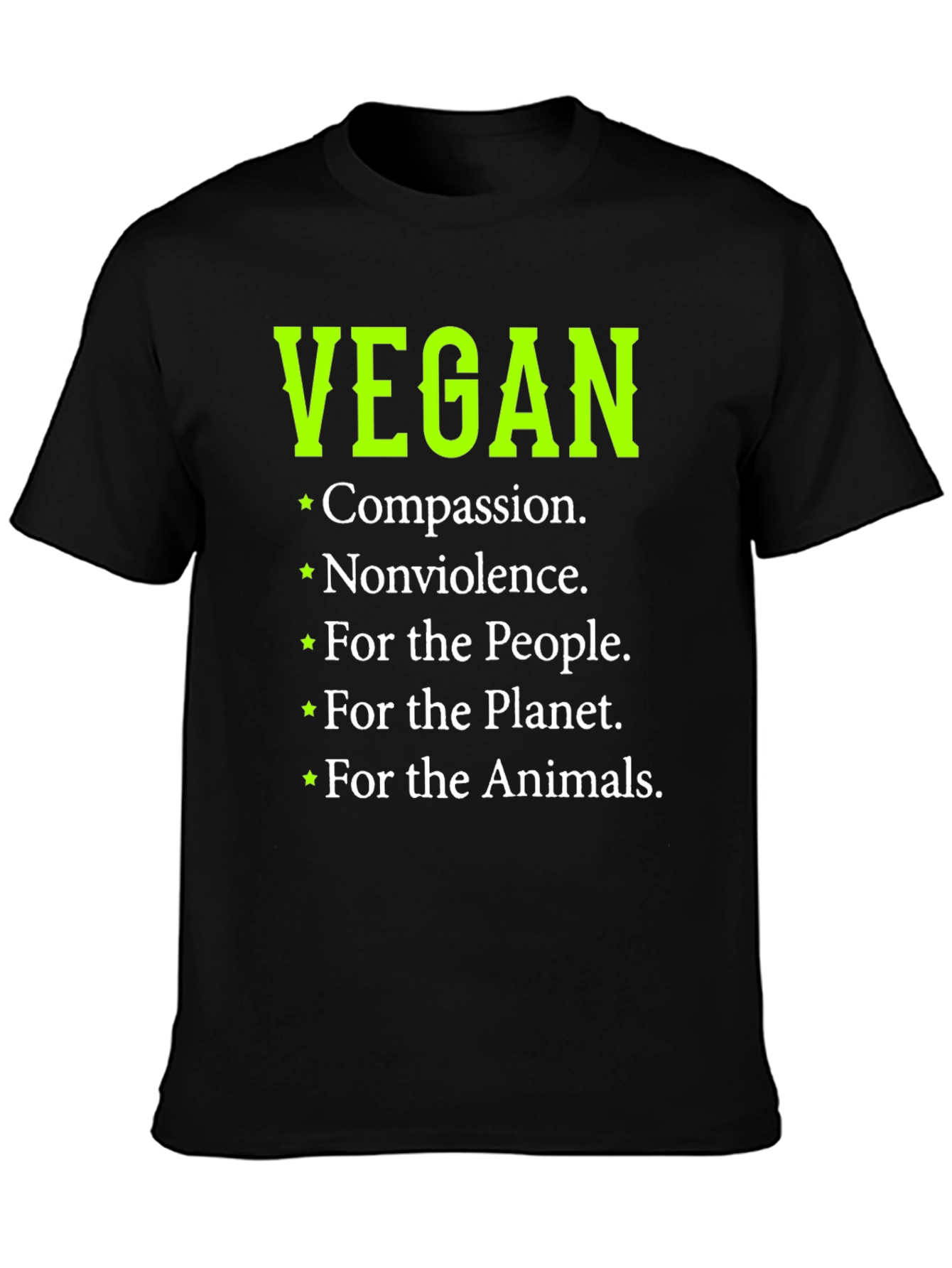 Vegan Compassion T-Shirt - Black
