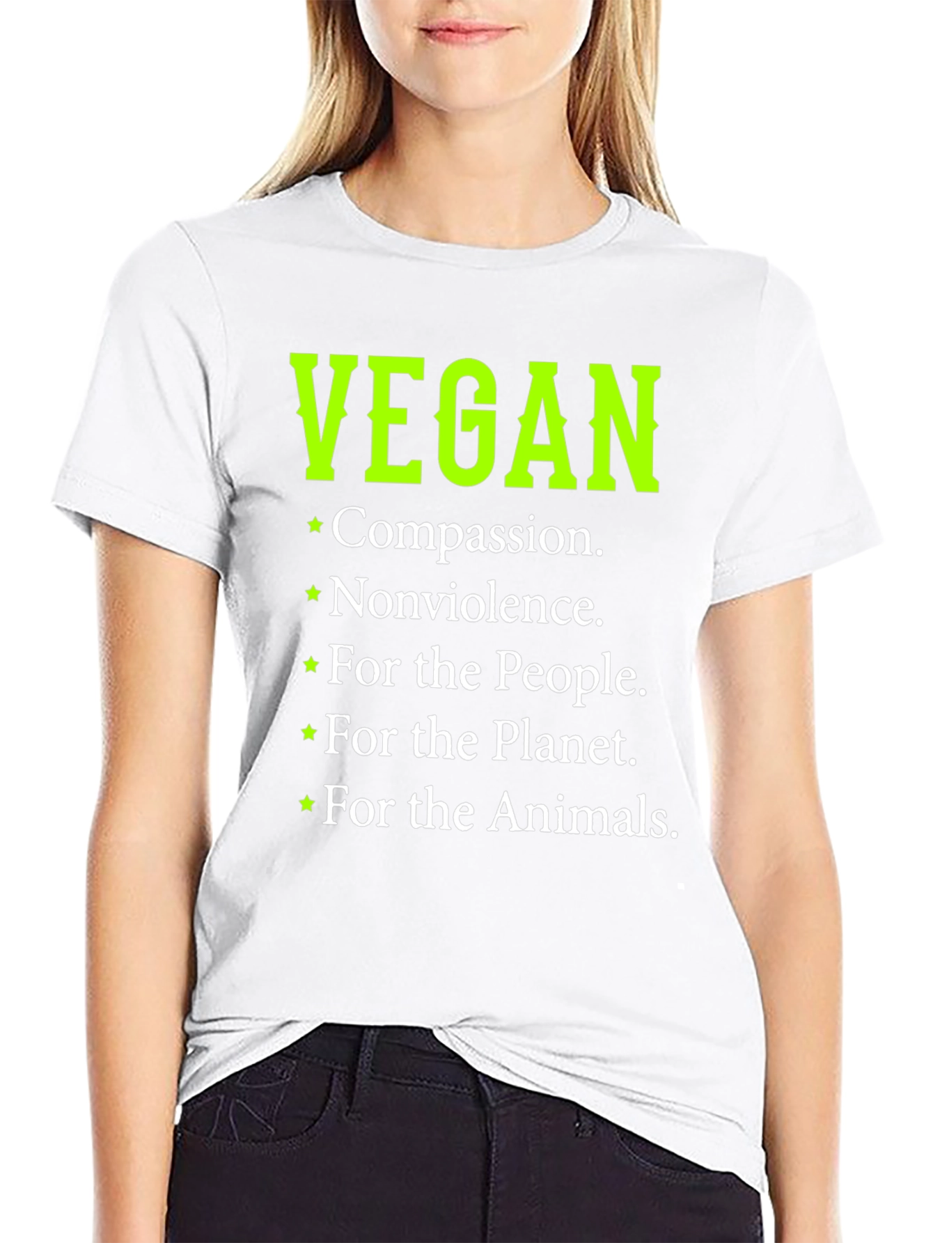 Vegan Compassion T-Shirt - Black