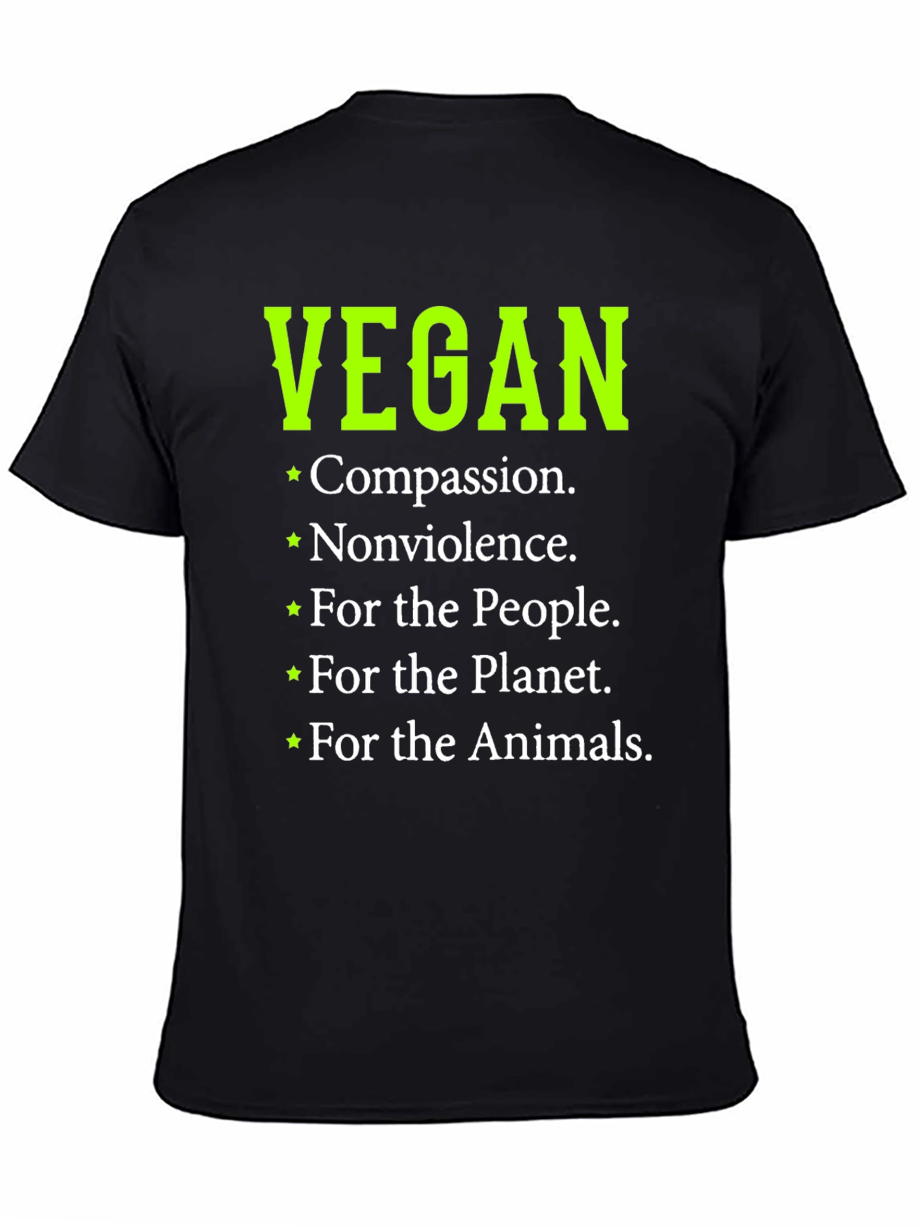 Vegan Compassion T-Shirt - Black
