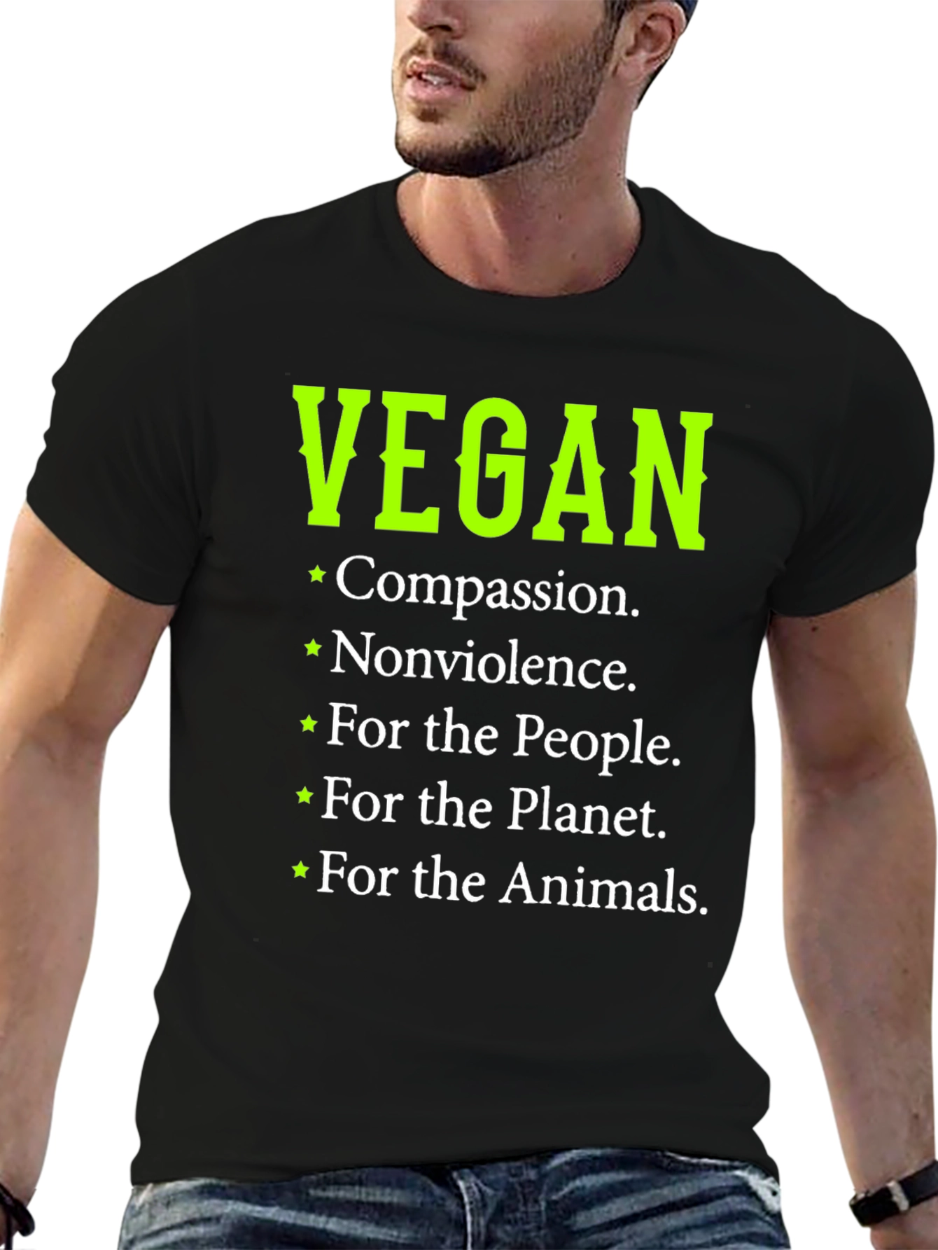 Vegan Compassion T-Shirt - Black