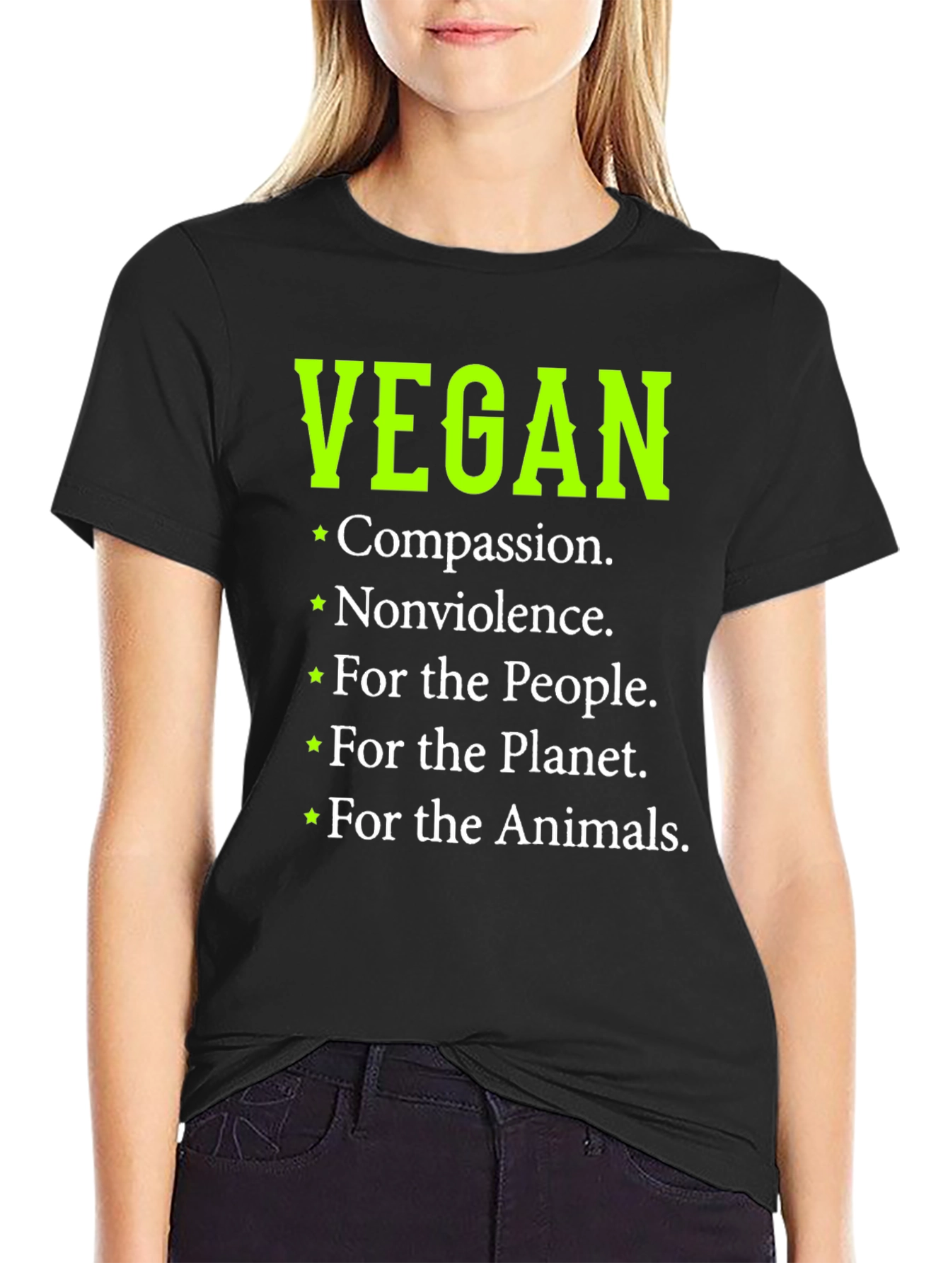 Vegan Compassion T-Shirt - Black