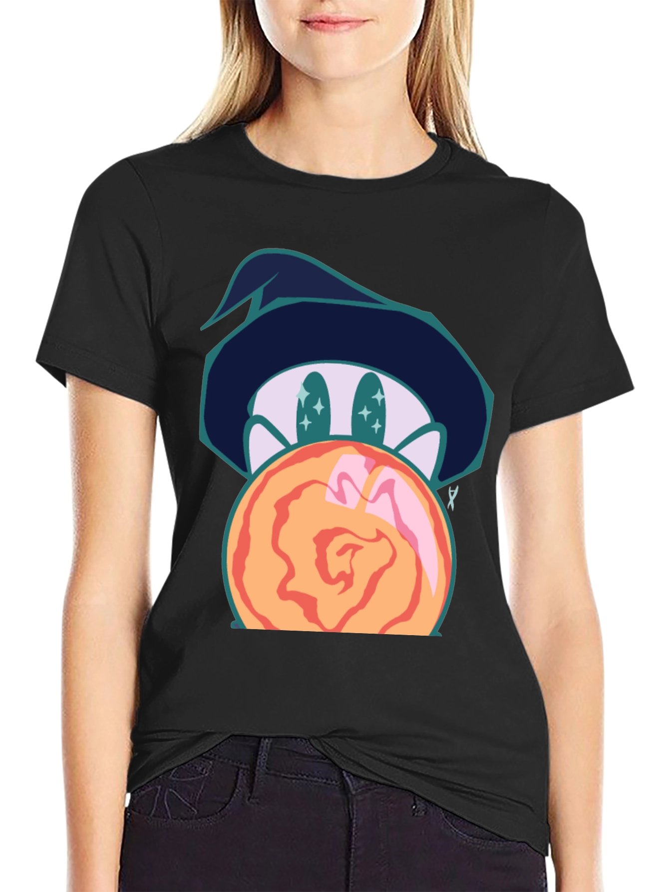 Mystic Wizard Graphic Tee - Unisex Black T-Shirt
