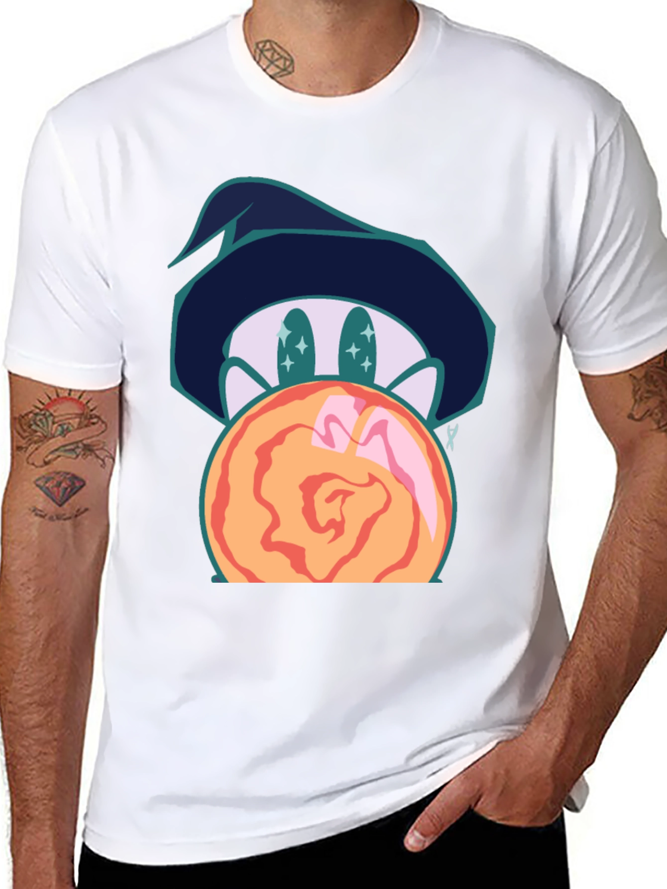 Mystic Wizard Graphic Tee - Unisex Black T-Shirt