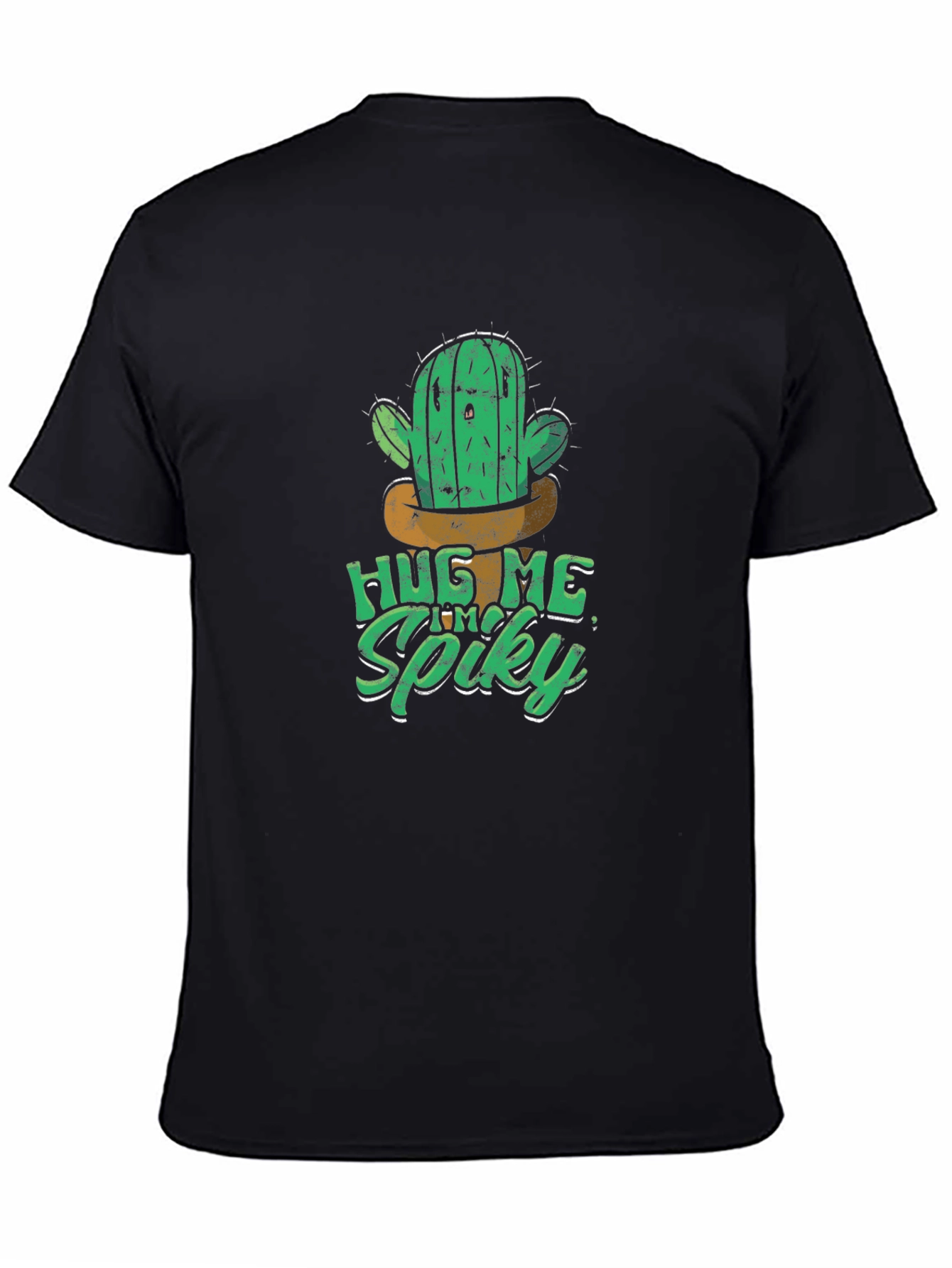 Hug Me Im Spiky Cactus Graphic T-Shirt