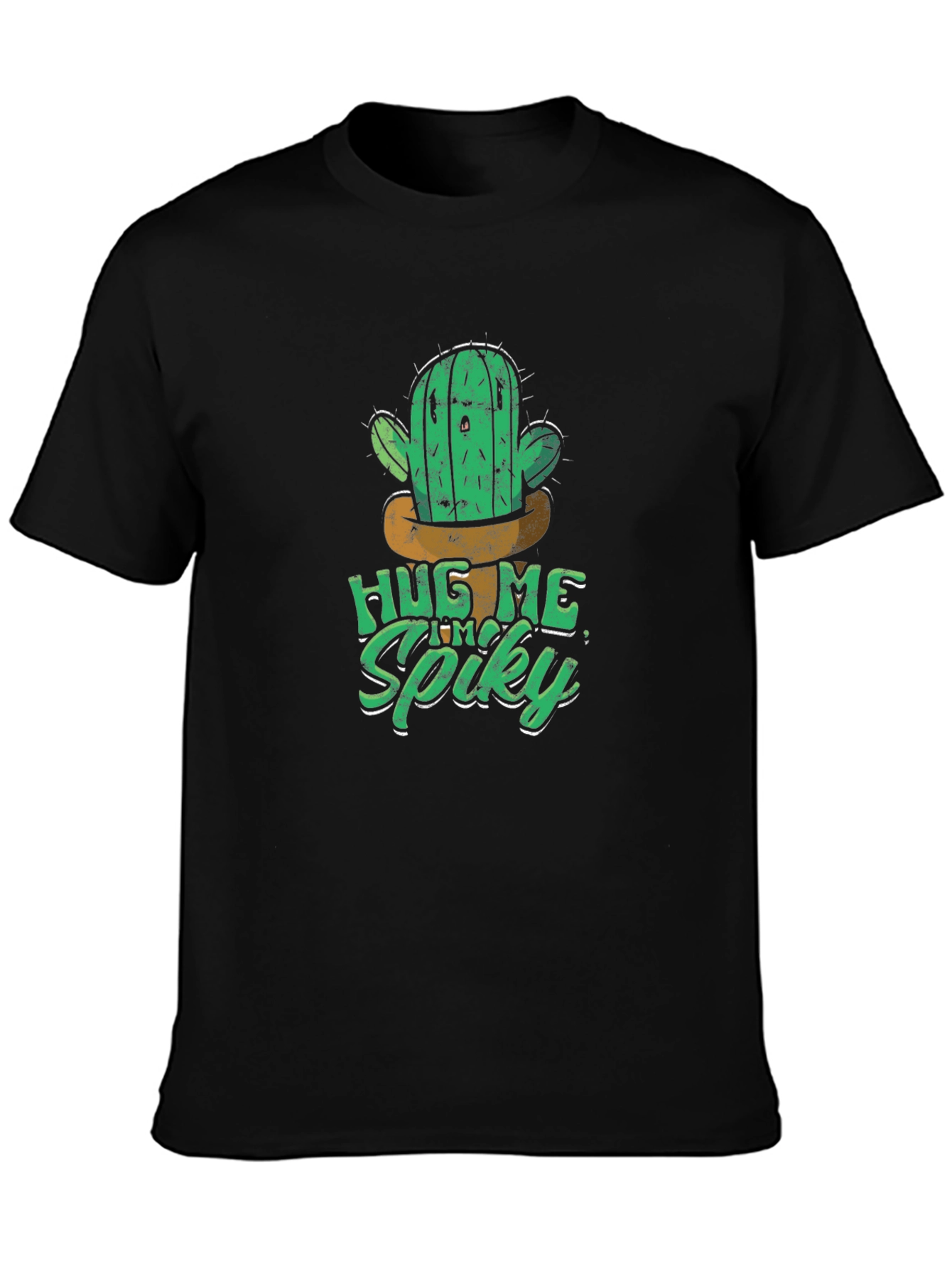 Hug Me Im Spiky Cactus Graphic T-Shirt