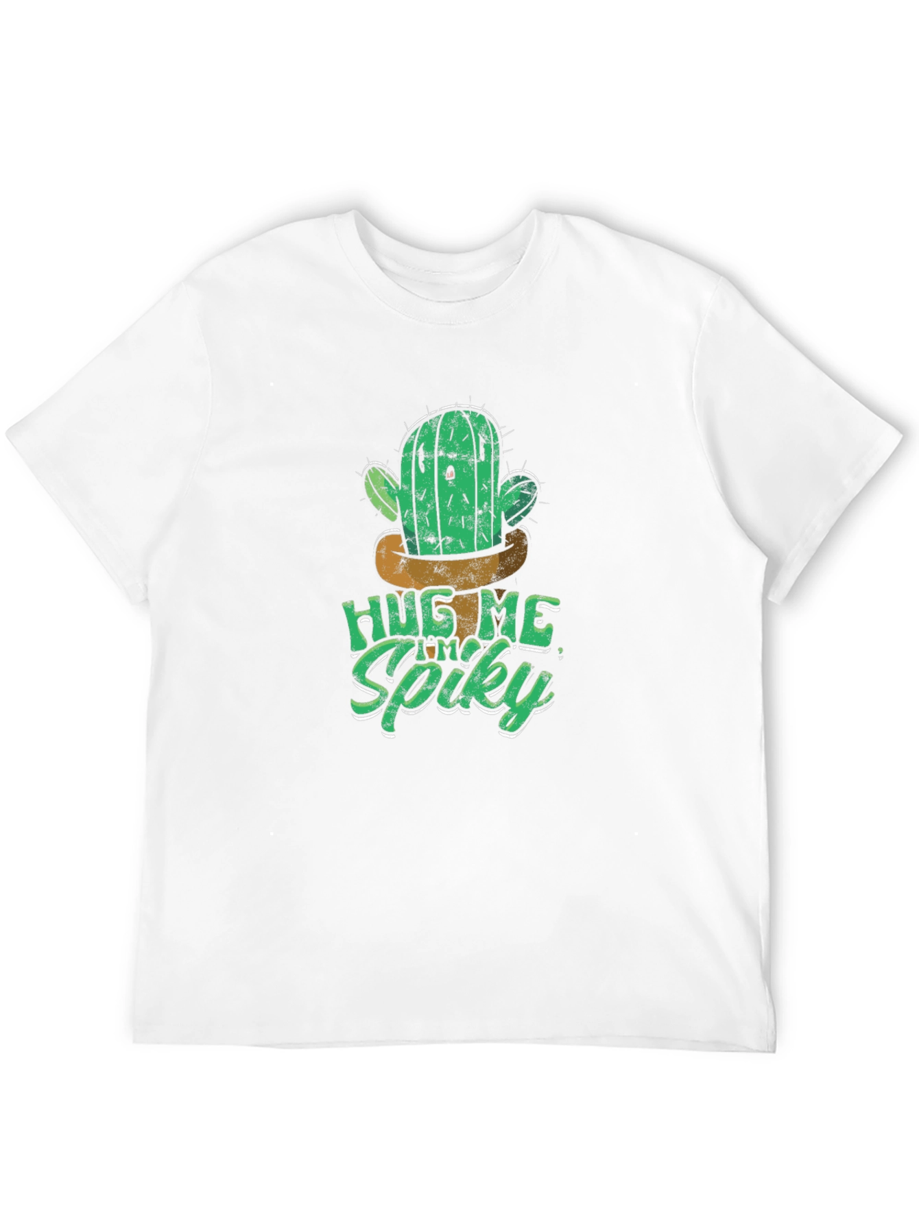 Hug Me Im Spiky Cactus Graphic T-Shirt
