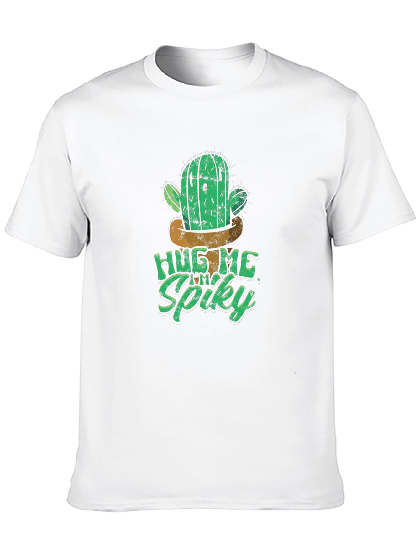 Hug Me Im Spiky Cactus Graphic T-Shirt