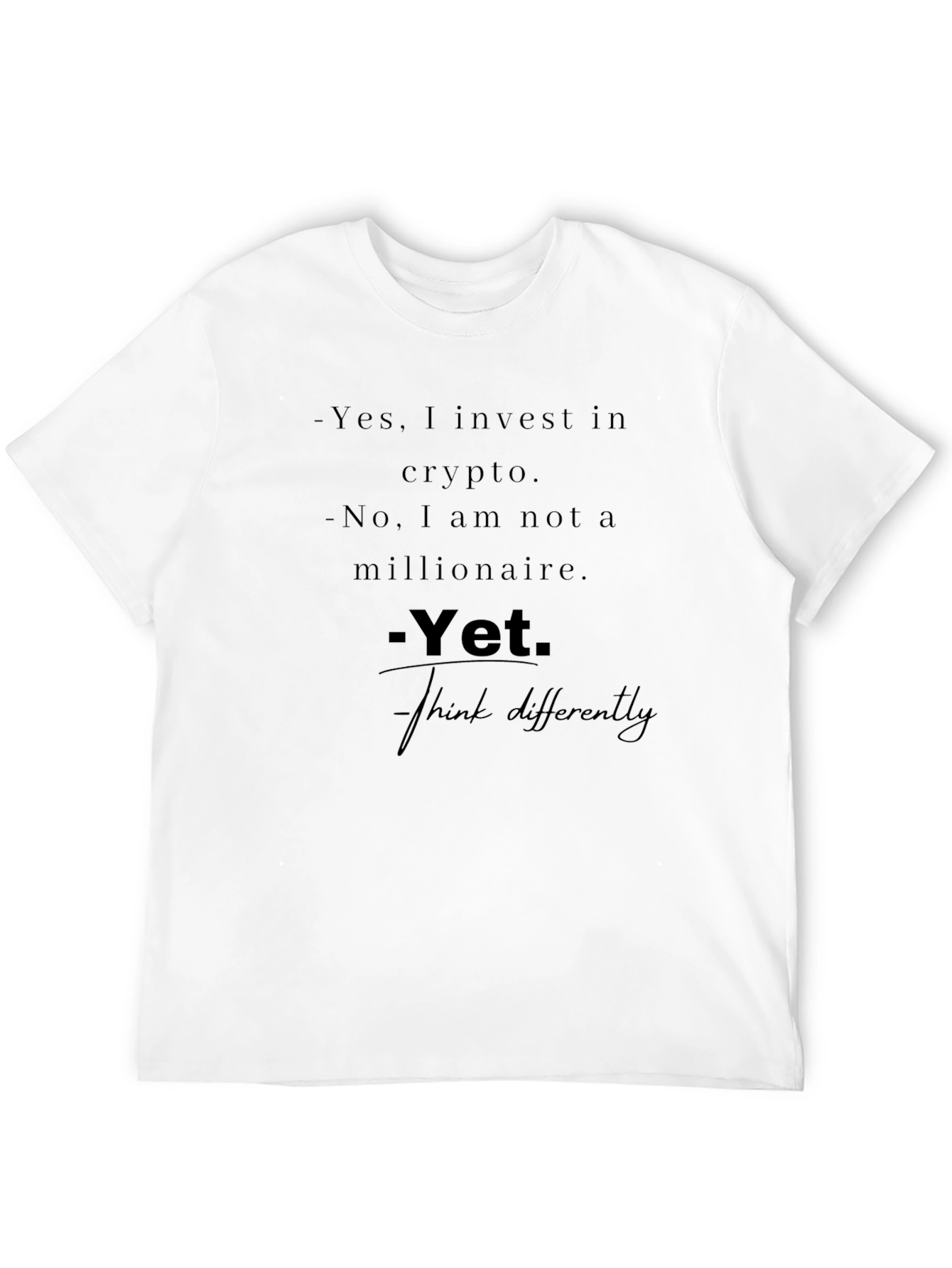 Crypto Investor T-Shirt - Yet Design