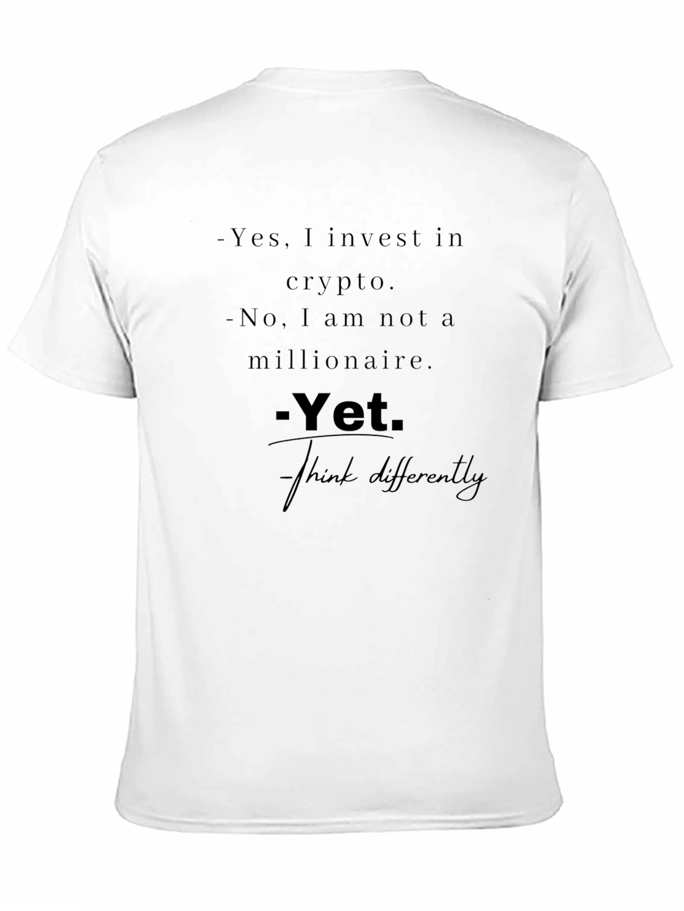 Crypto Investor T-Shirt - Yet Design