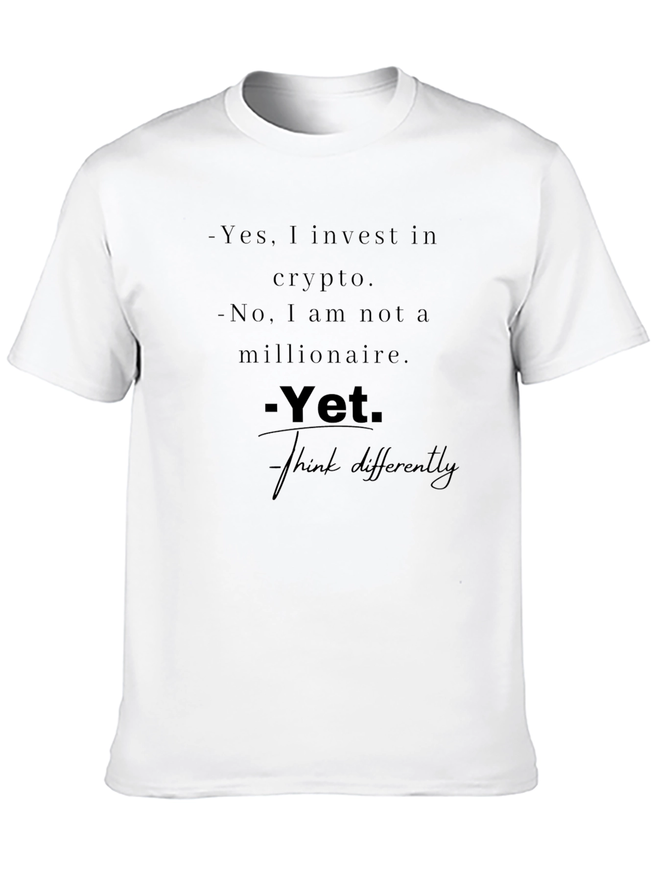 Crypto Investor T-Shirt - Yet Design