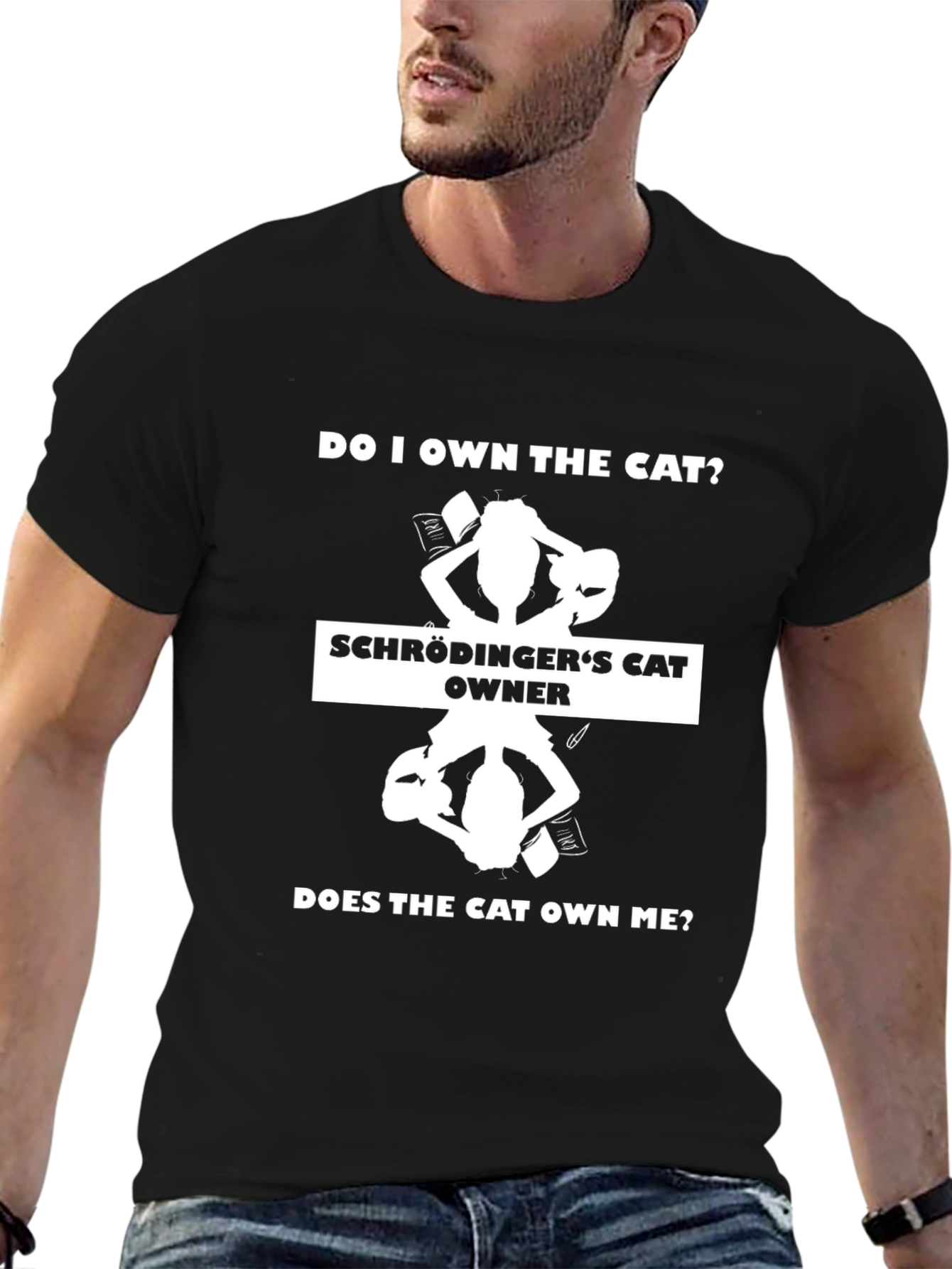 Schrödingers Cat Owner Graphic T-Shirt