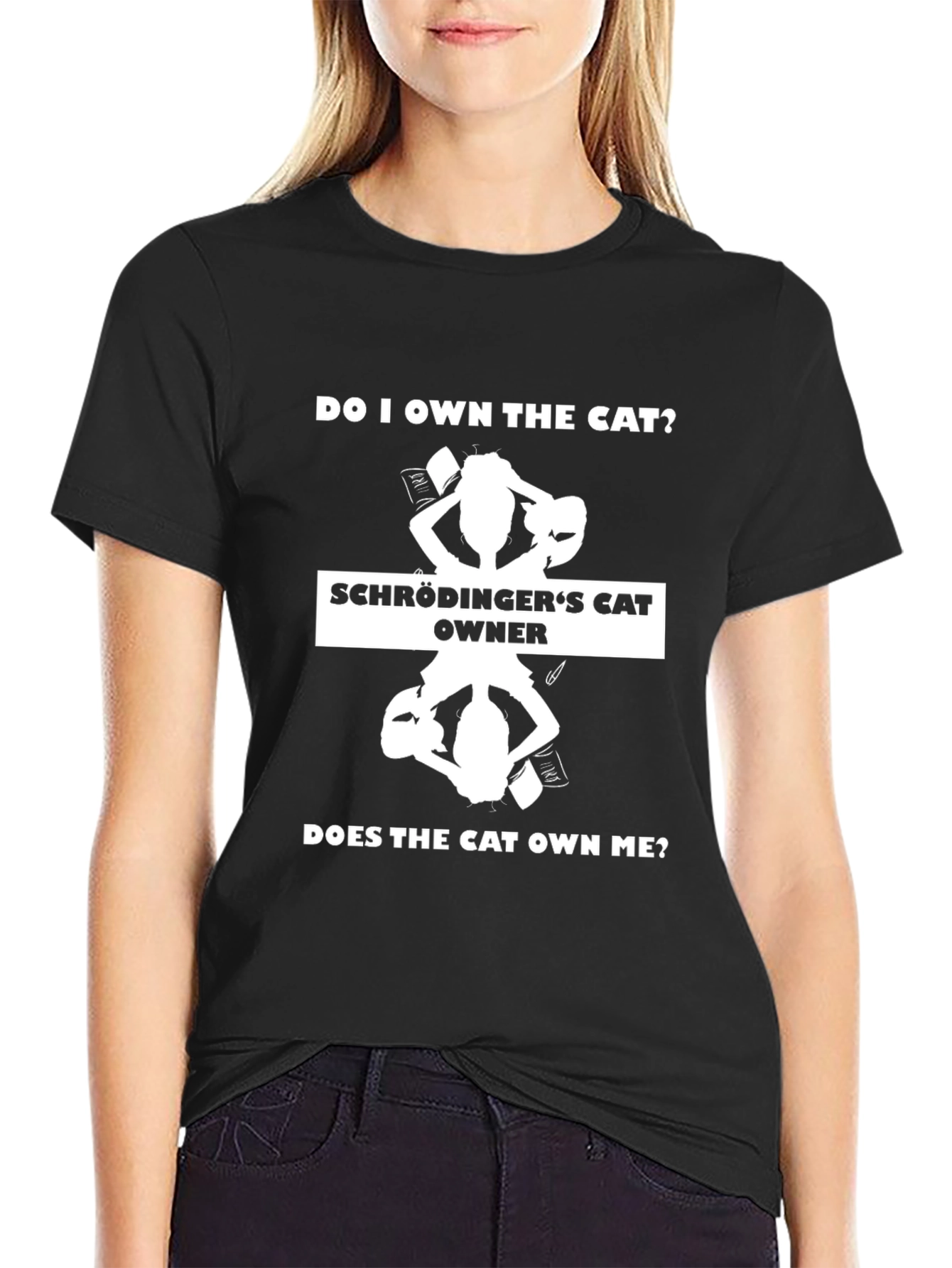 Schrödingers Cat Owner Graphic T-Shirt