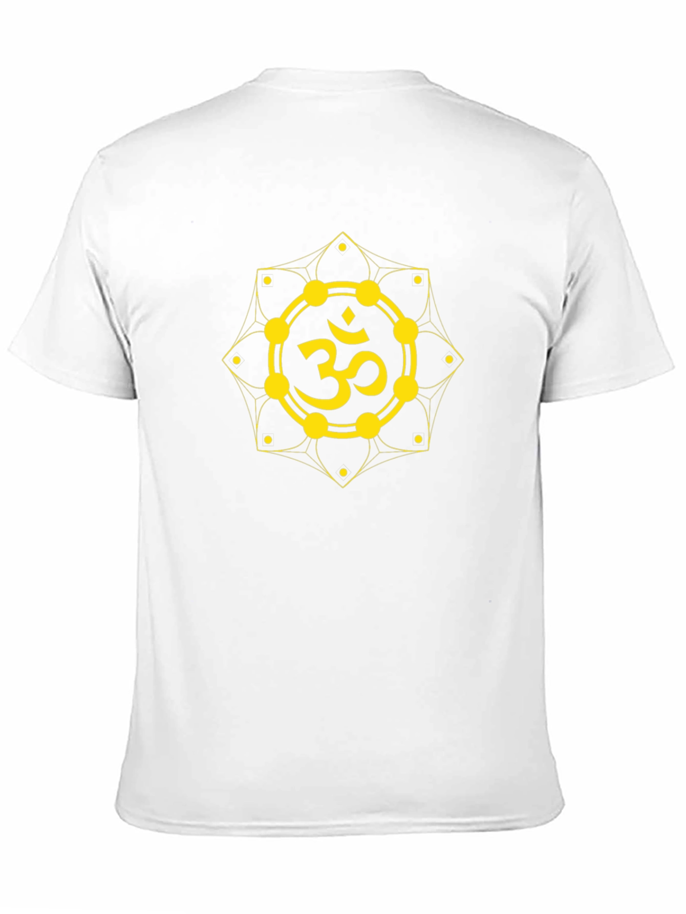 Om Symbol Graphic T-Shirt - Black Cotton Blend