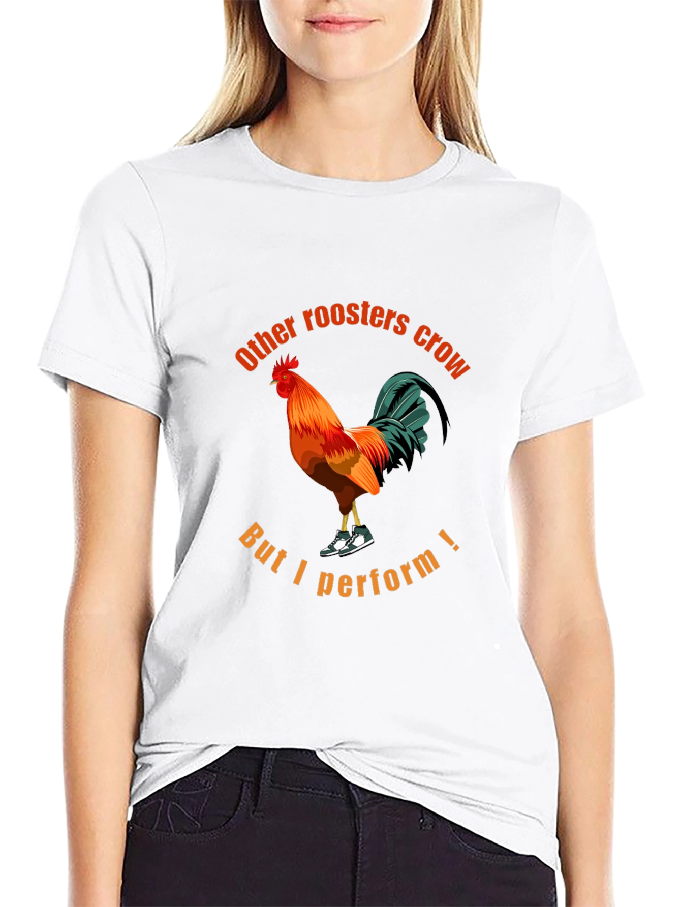 Rooster Performance T-Shirt - Funny Graphic Tee