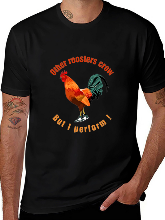 Rooster Performance T-Shirt - Funny Graphic Tee