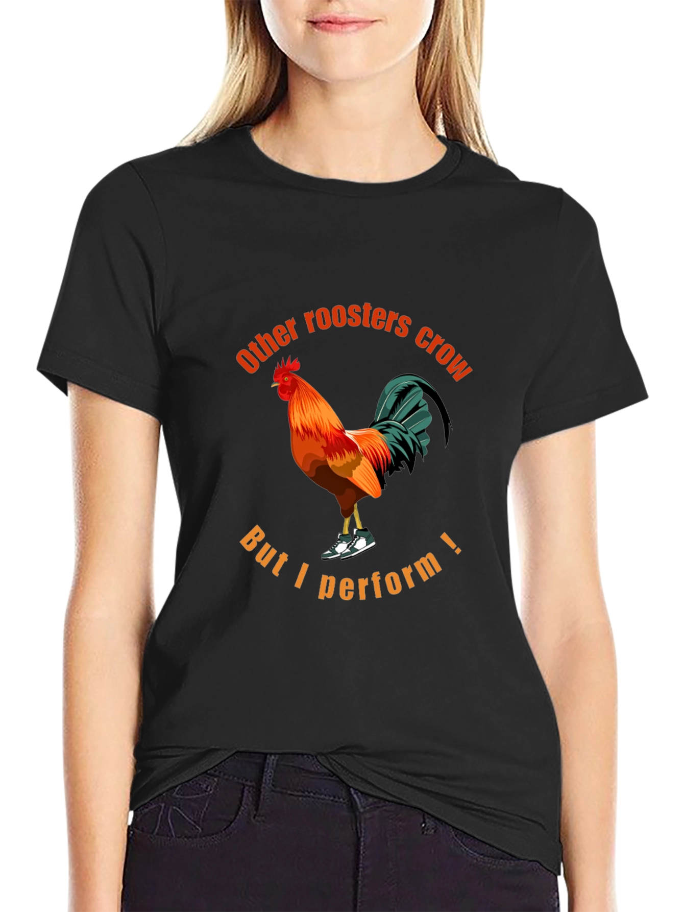 Rooster Performance T-Shirt - Funny Graphic Tee