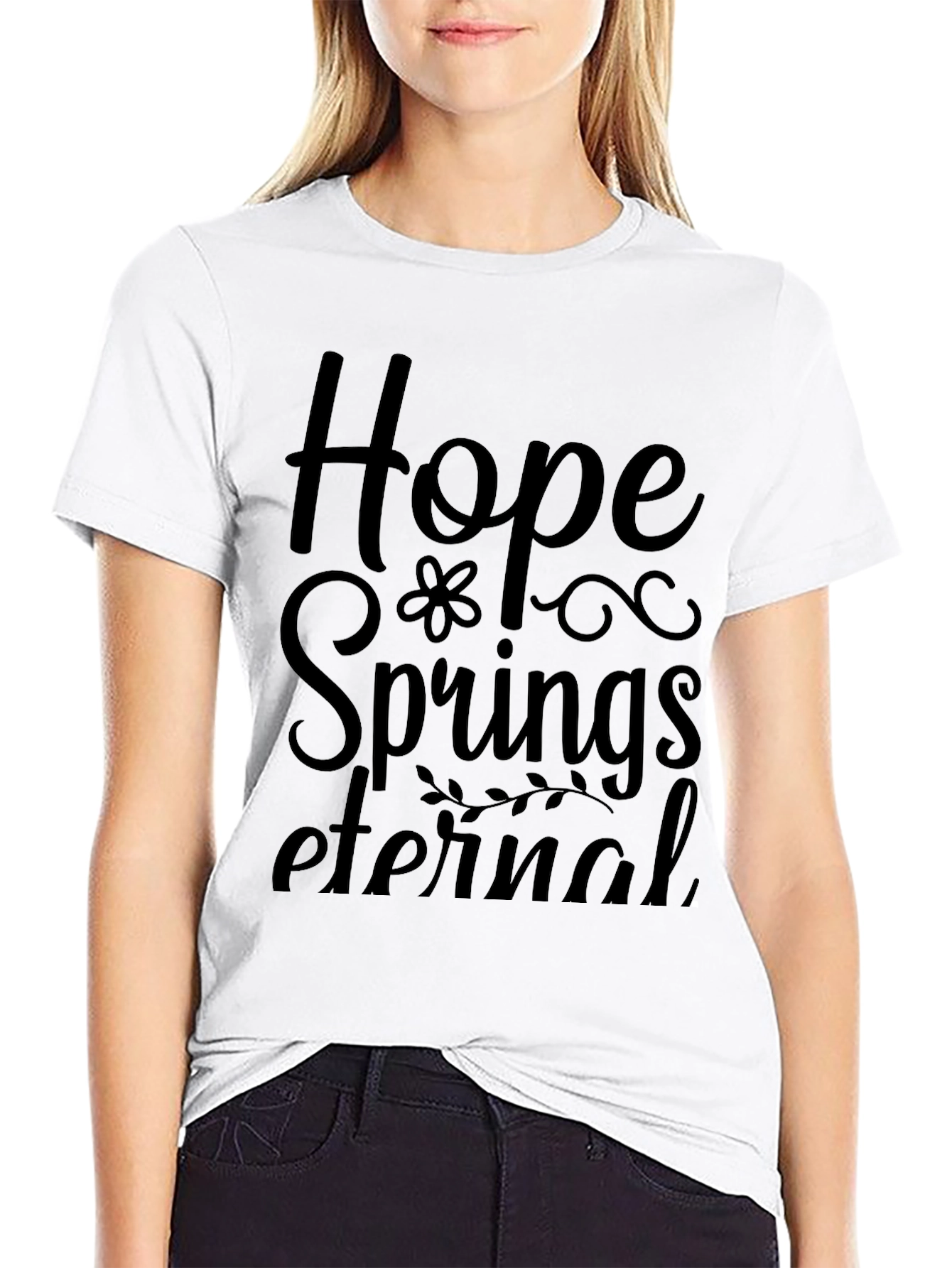 Hope Springs Eternal Black T-Shirt