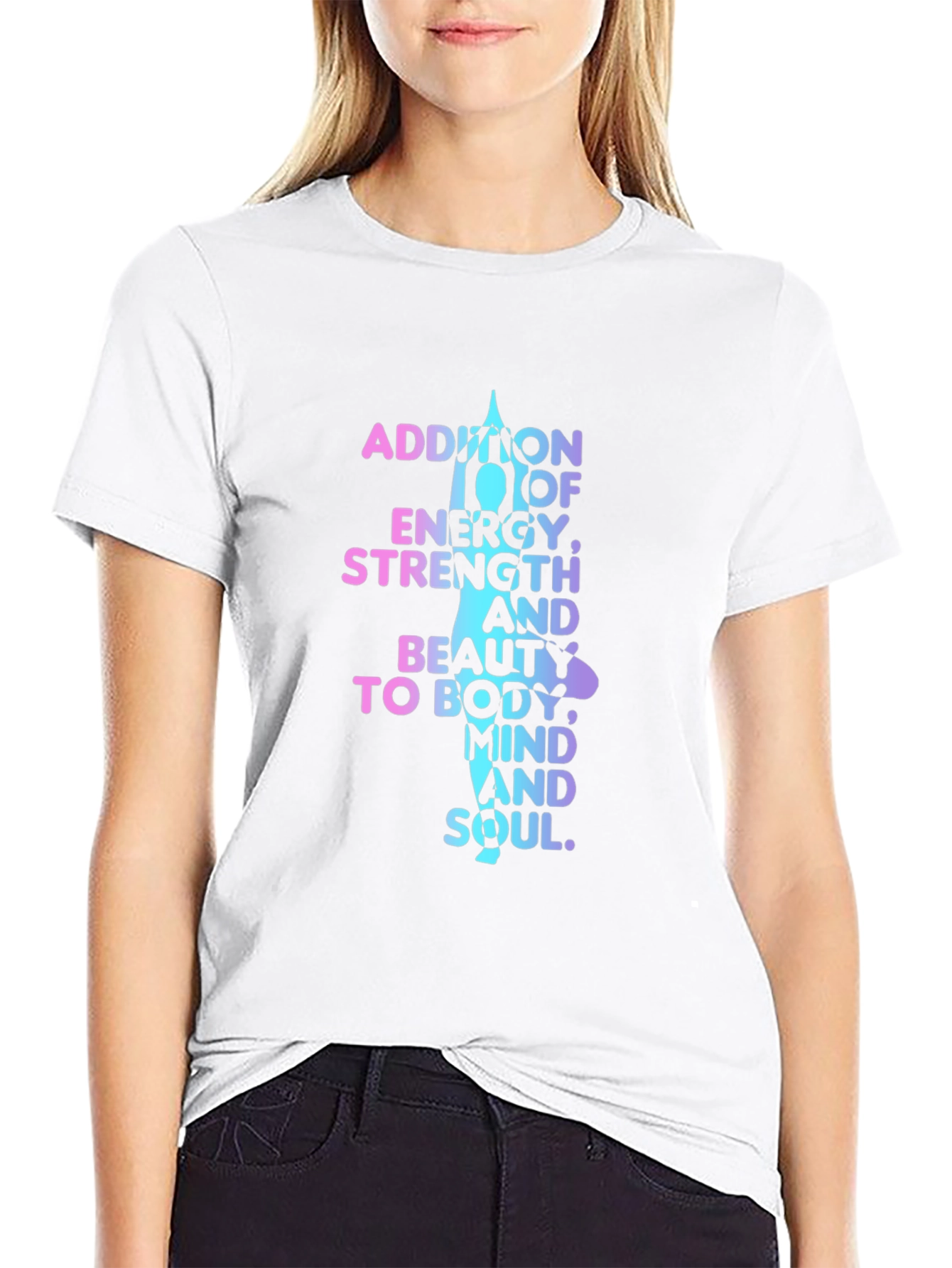 Yoga Meditation T-Shirt: Mind Body and Soul