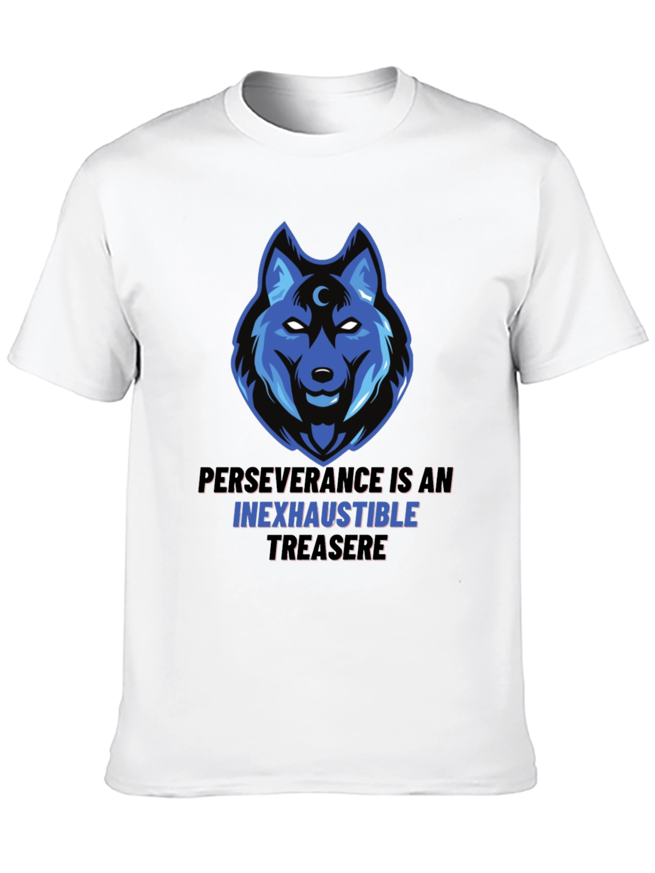Wolf Graphic Tee - Perseverance Inexhaustible Treasure