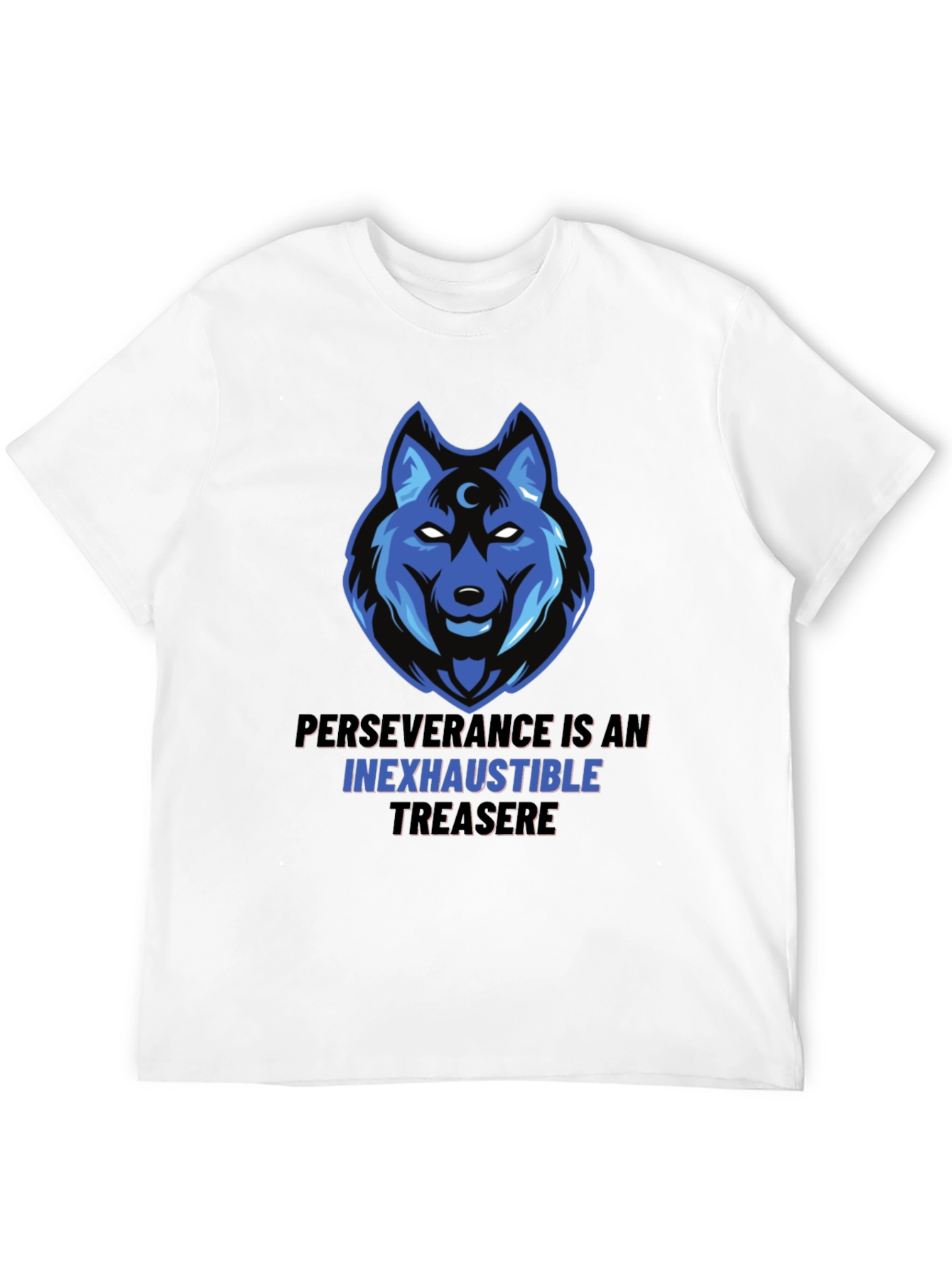 Wolf Graphic Tee - Perseverance Inexhaustible Treasure