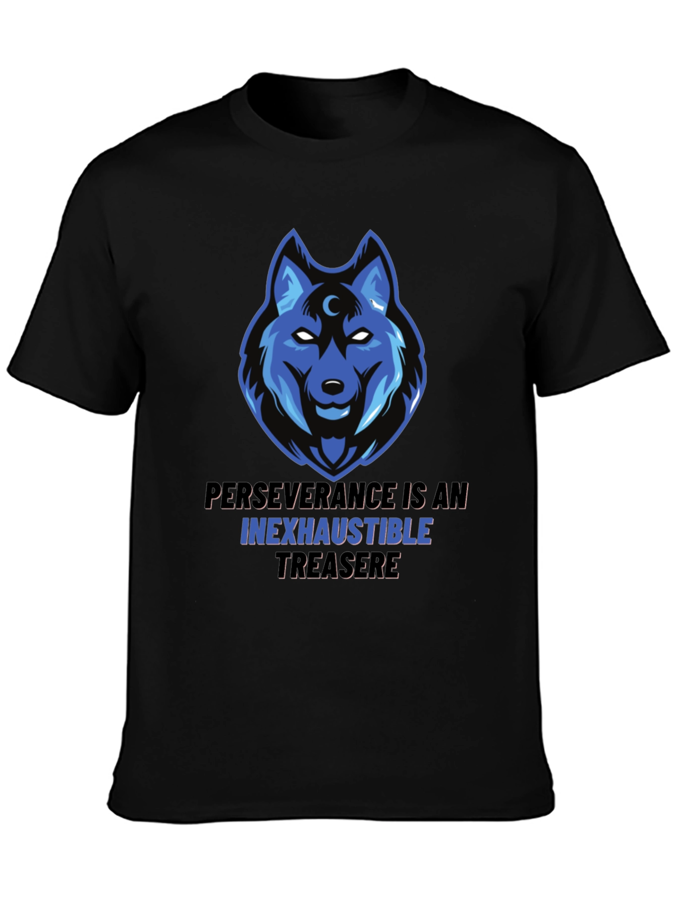 Wolf Graphic Tee - Perseverance Inexhaustible Treasure