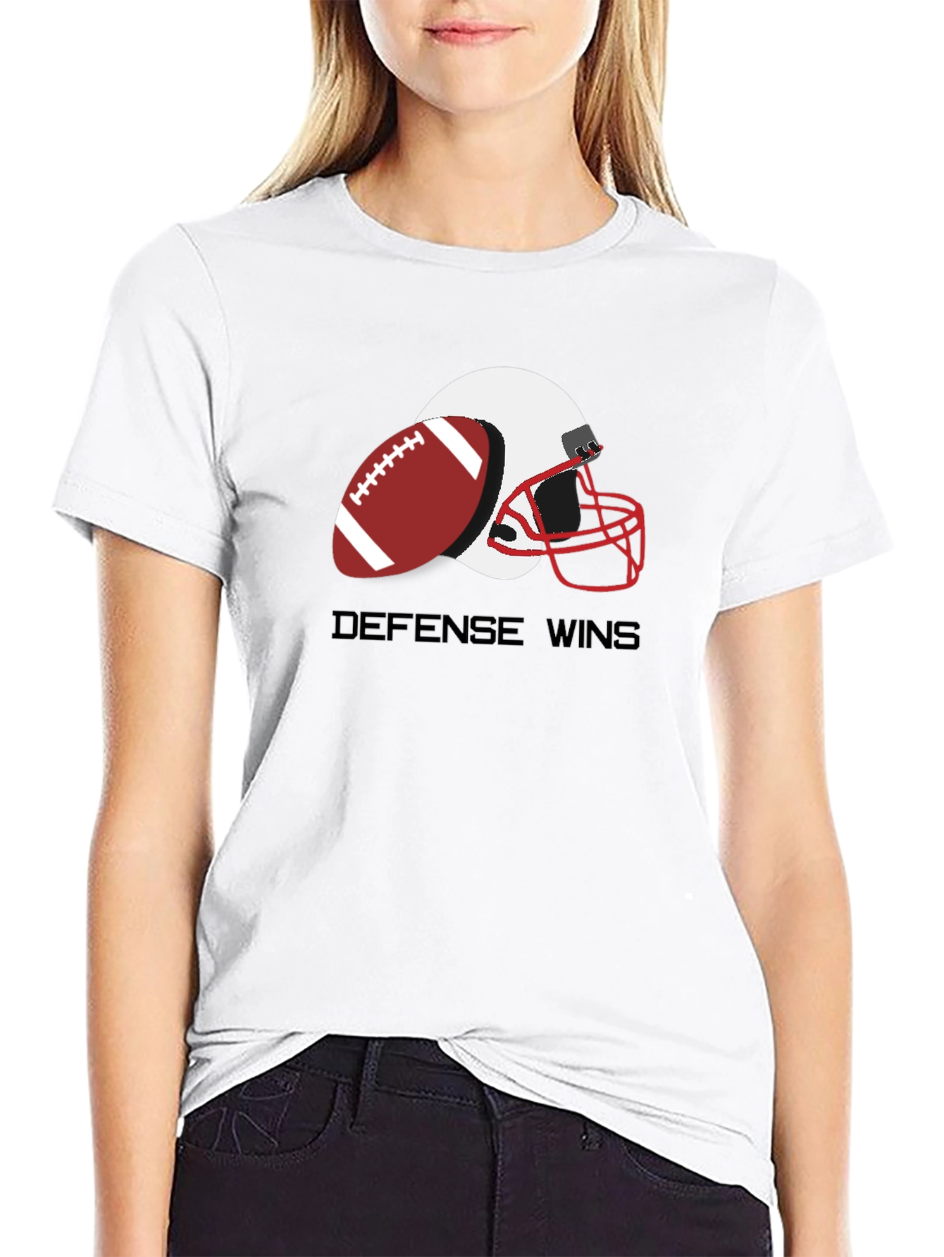 Defense Wins Graphic Tee - Football Fan Apparel