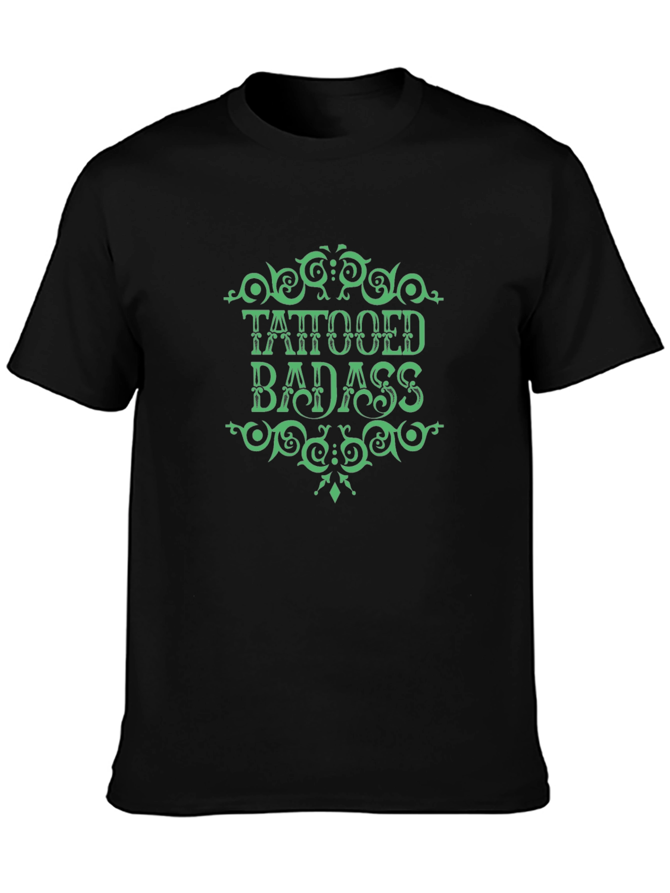 Tattooed Badass Graphic Tee - Bold Statement Shirt
