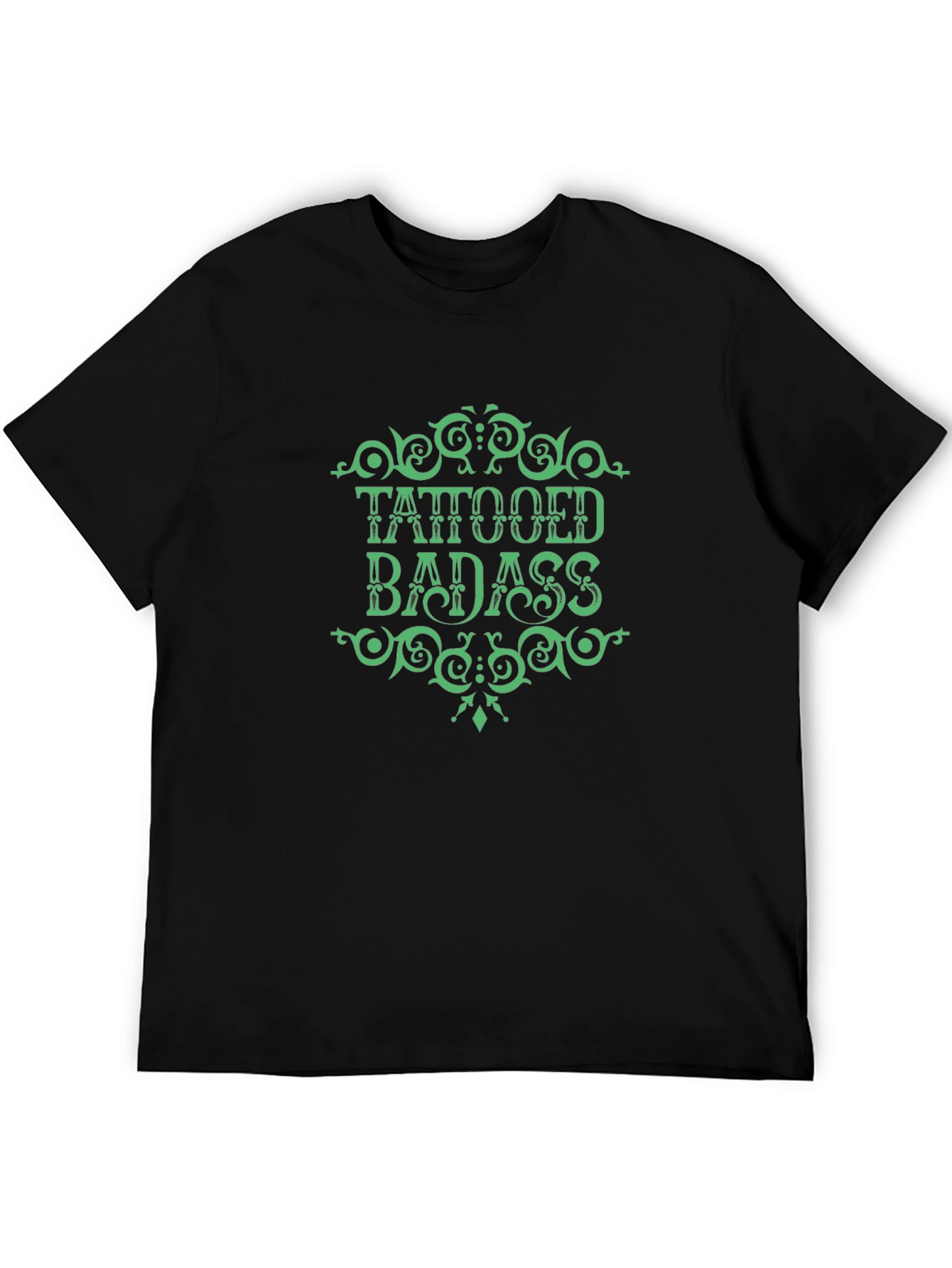 Tattooed Badass Graphic Tee - Bold Statement Shirt