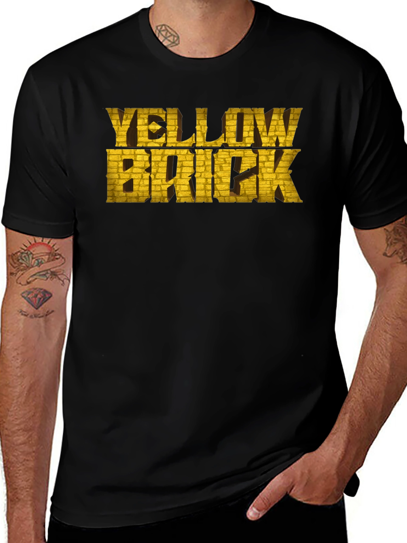 Yellow Brick T-Shirt - Graphic Print