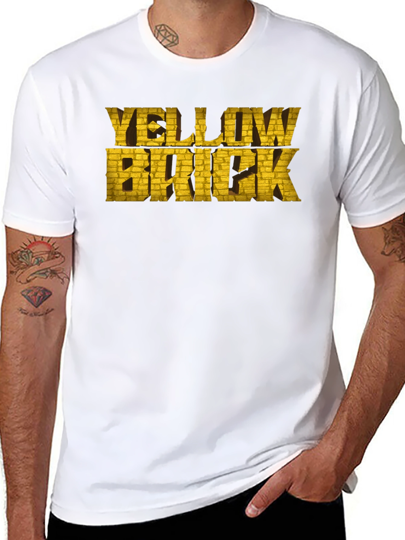 Yellow Brick T-Shirt - Graphic Print