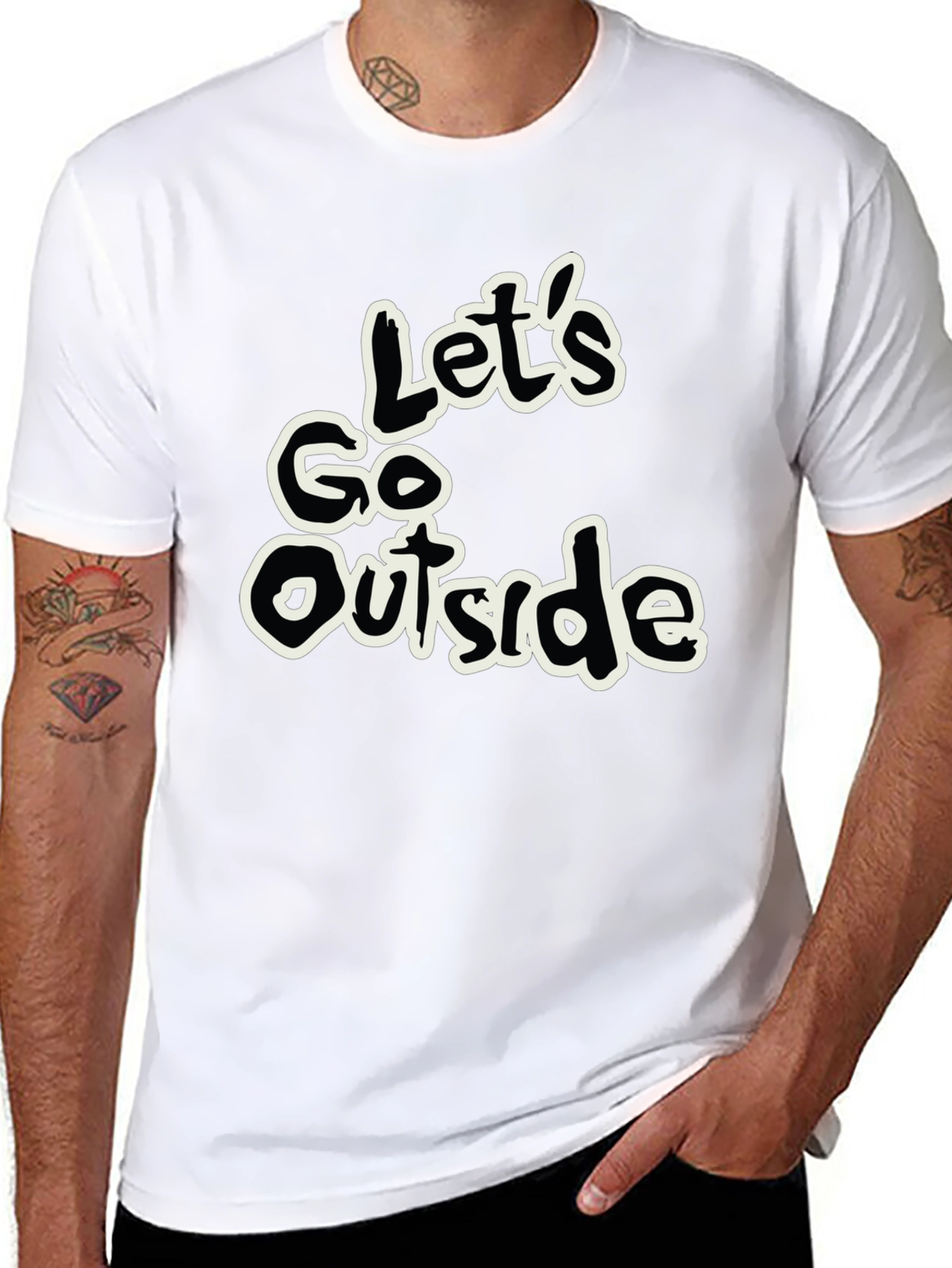 Lets Go Outside Graphic Tee