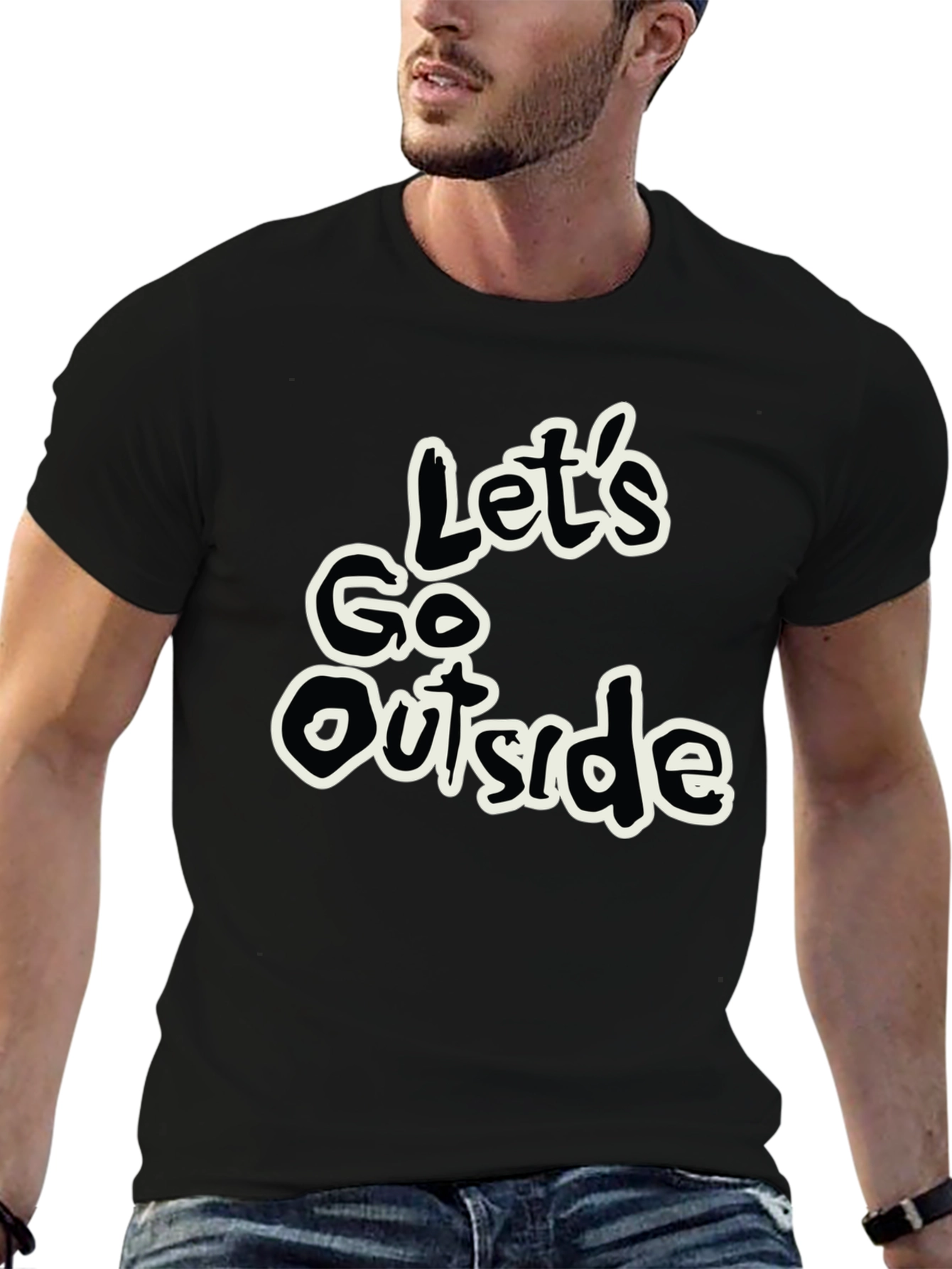 Lets Go Outside Graphic Tee